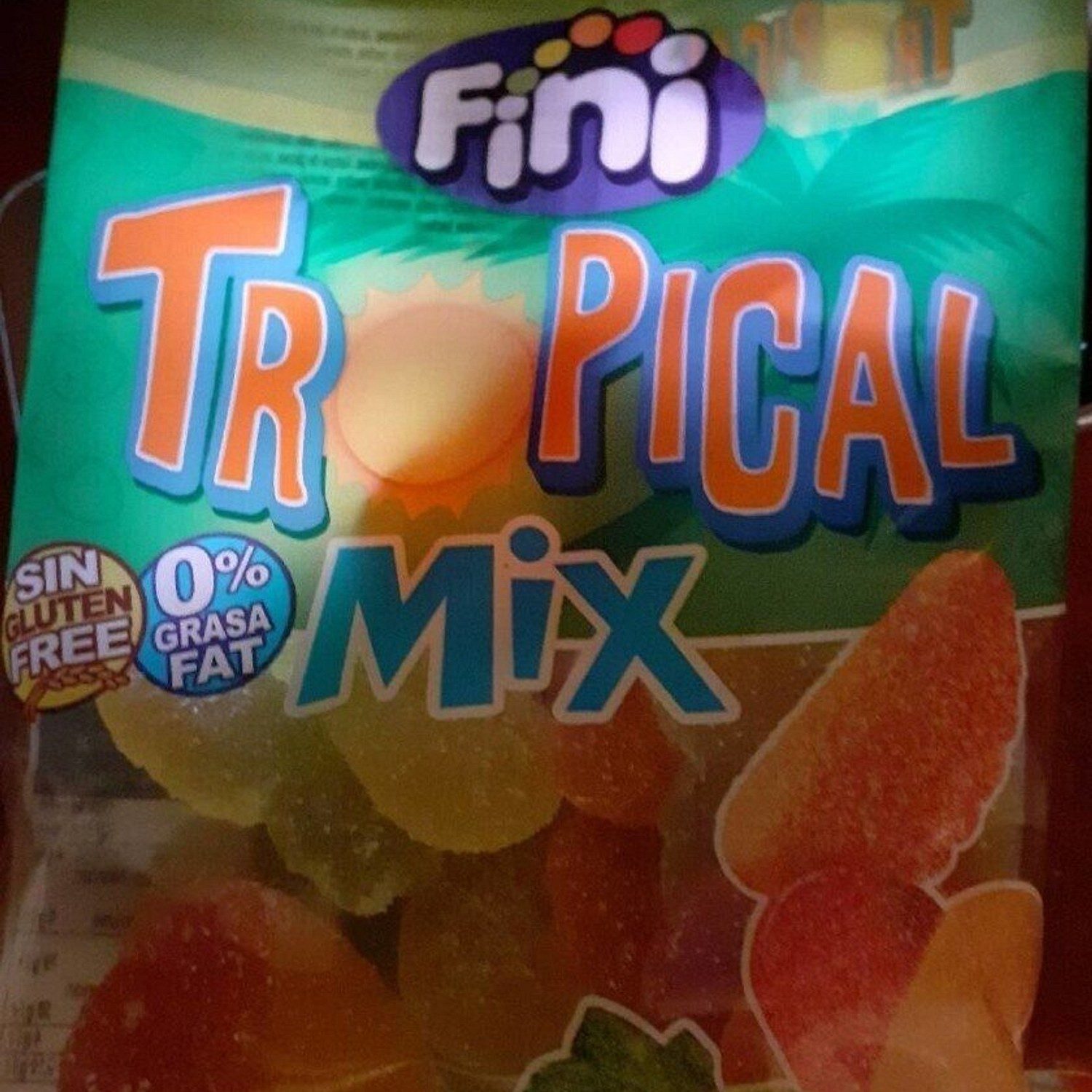 Fini Süßigkeit, 7 x 90 g, Sour Tropical Mix