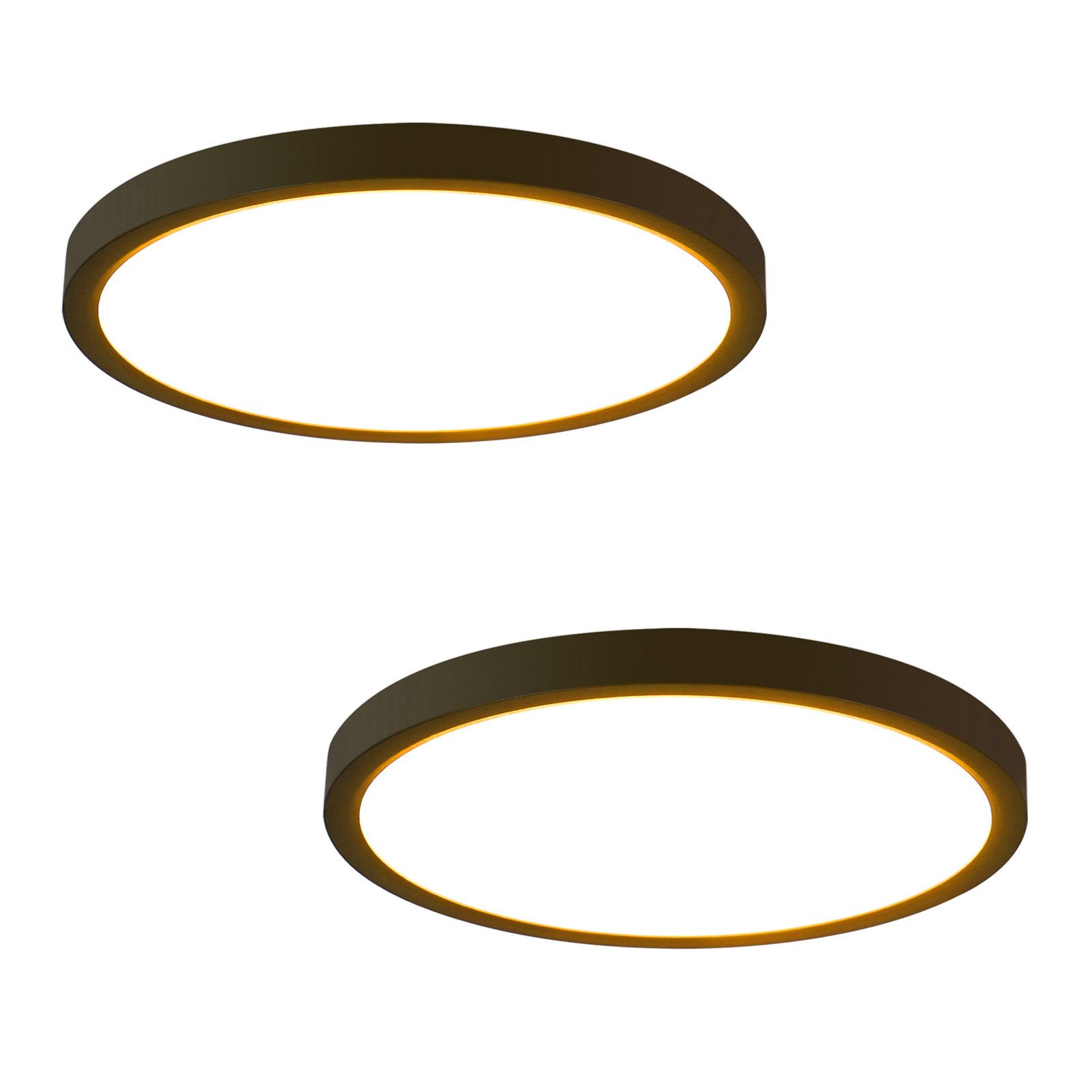 ZMH LED Deckenleuchte Modernes rundes LED-Licht für Wohnzimmer, Schlafzimmer, Flur und Küche, LED fest integriert, Warmweiß, 18W, 3000K, …