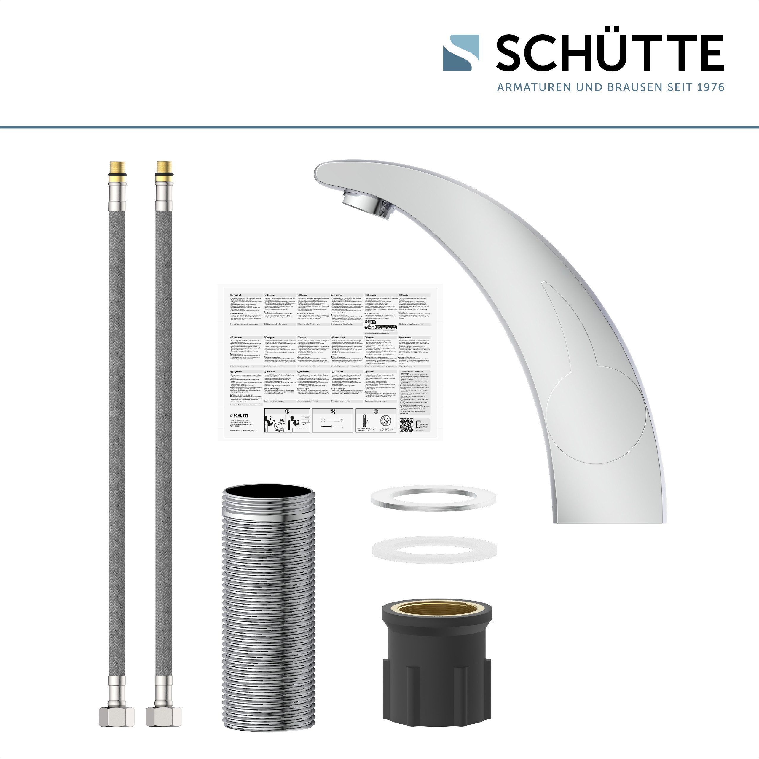 Schütte Waschtischarmatur PANAMA Wasserhahn, Mischbatterie Waschbecken, Waschbecken Armaturen in Chrom – Bild 5 von 5