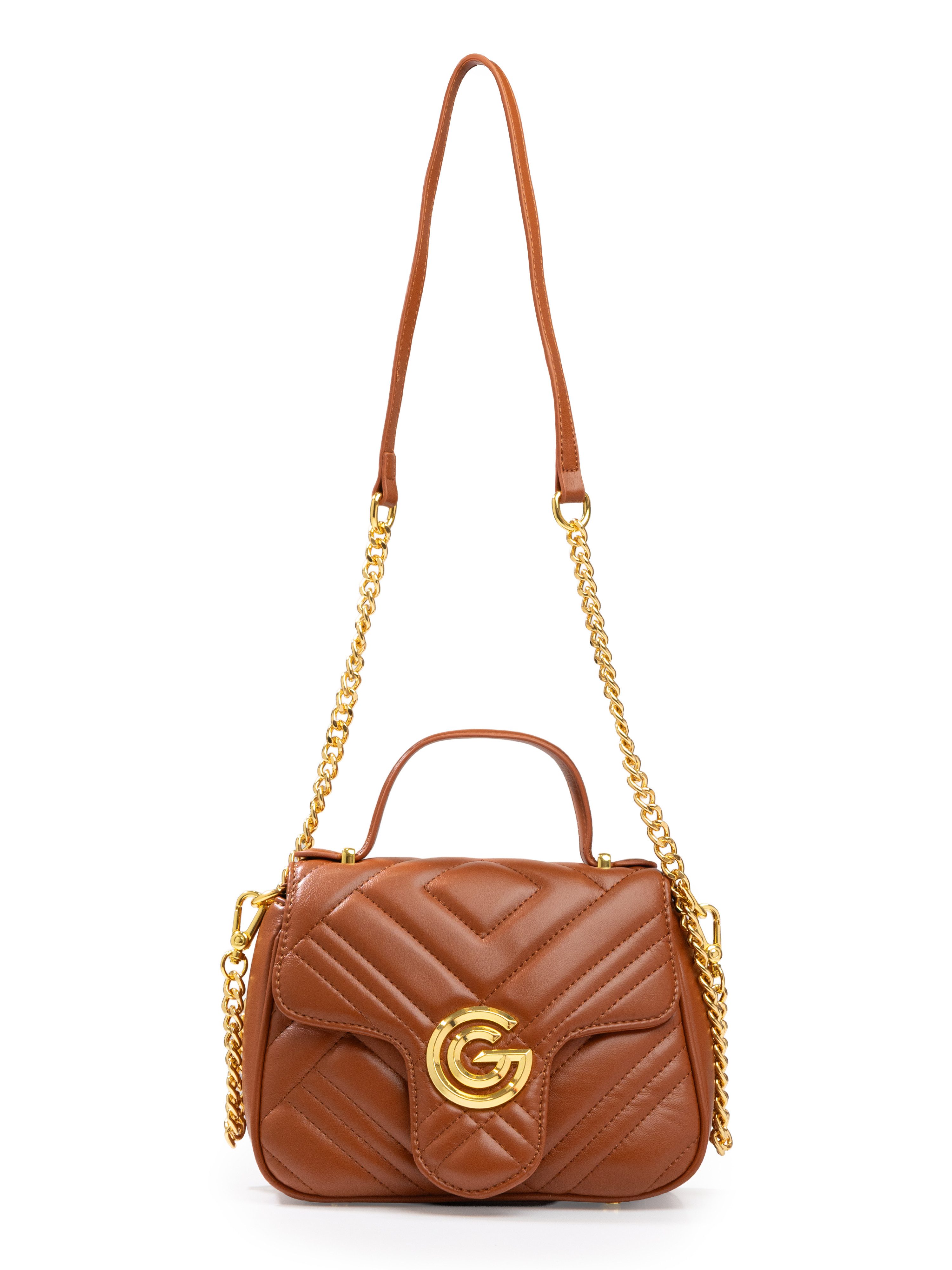 GABRIELLA G By Gabriella Gucci Handtasche KATTY, Damen Umhängetasche, Handtasche, Tragetasche mit Logoverzierung