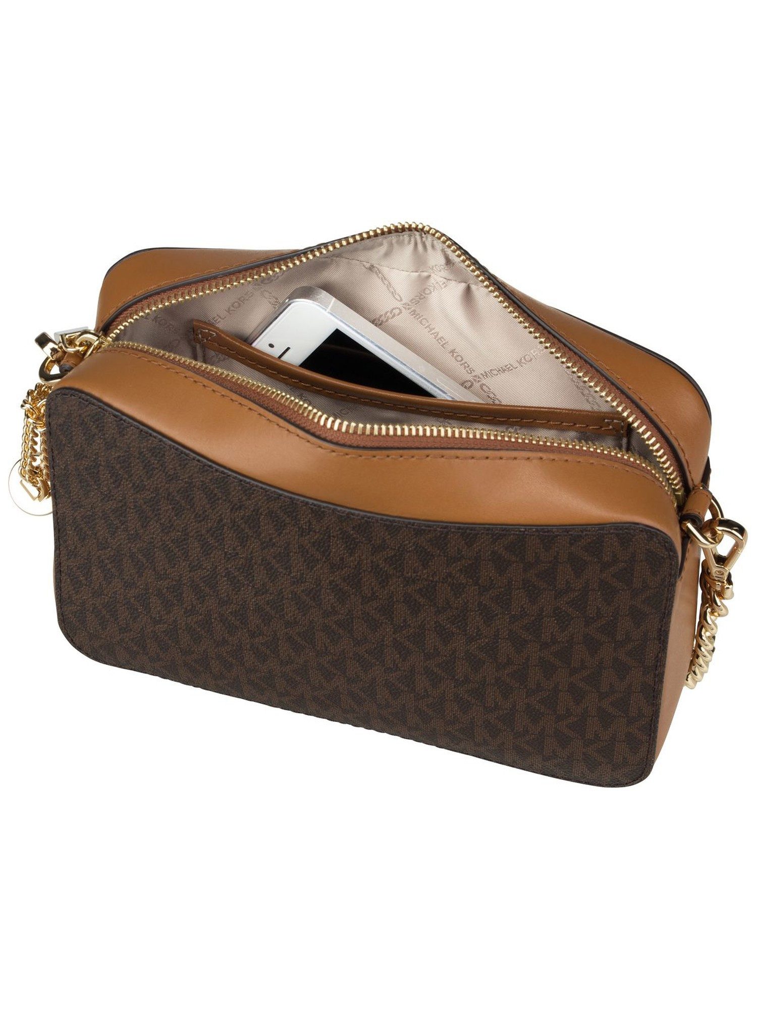 MICHAEL KORS Umhängetasche Jet Set Medium MK Signature, Crossbody Bags klein