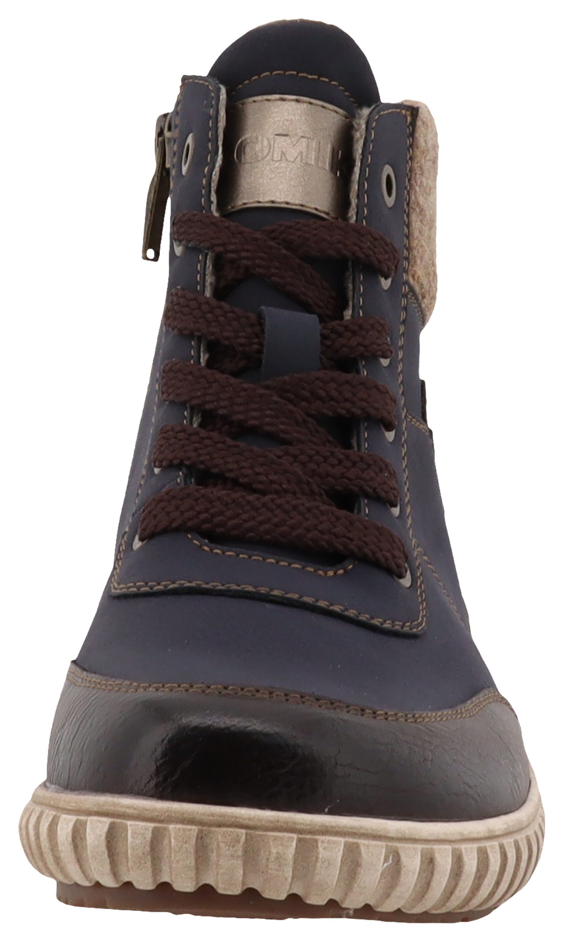 Romika Winterboots,Keilabsatz,Outdoorboots,Schnürboots mit modischem Filzkragen