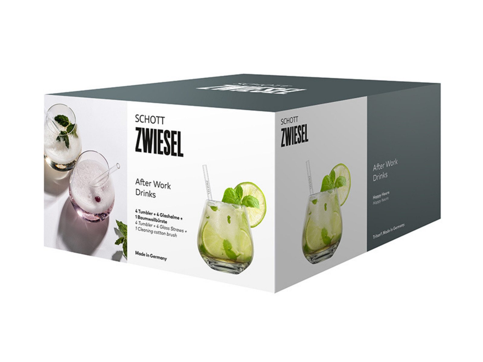 Zwiesel Glas Cocktailglas After Work Drinks Becher Set 9tlg, Kristallglas
