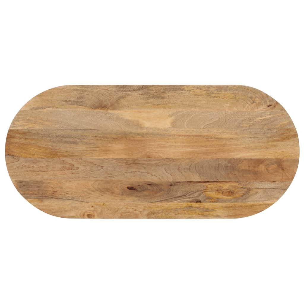 vidaXL Tischplatte Tischplatte 80x40x2,5 cm Oval Massivholz (1 St)