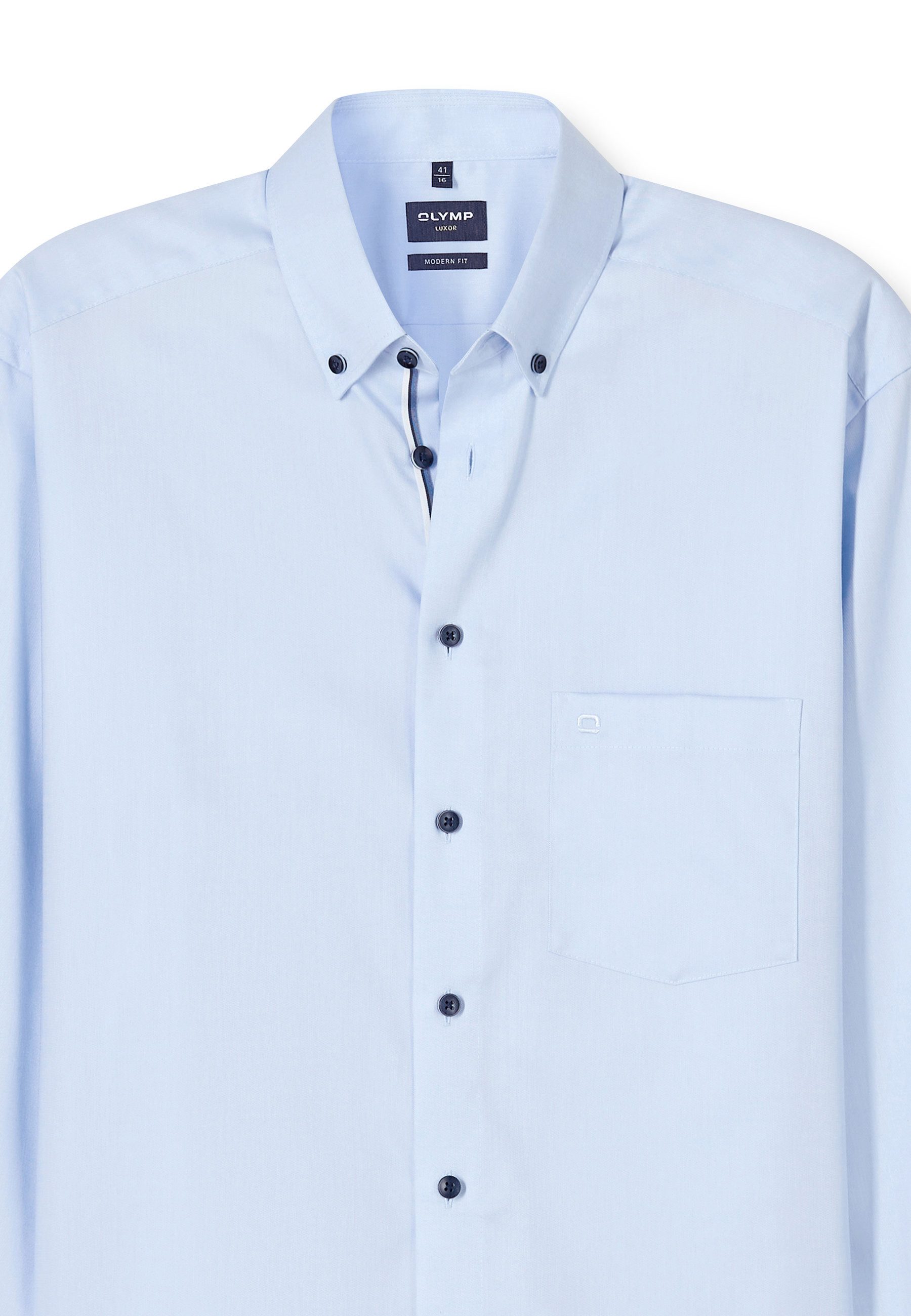 OLYMP Businesshemd OLYMP Luxor, modern fit, Button-down mit extra langem Arm