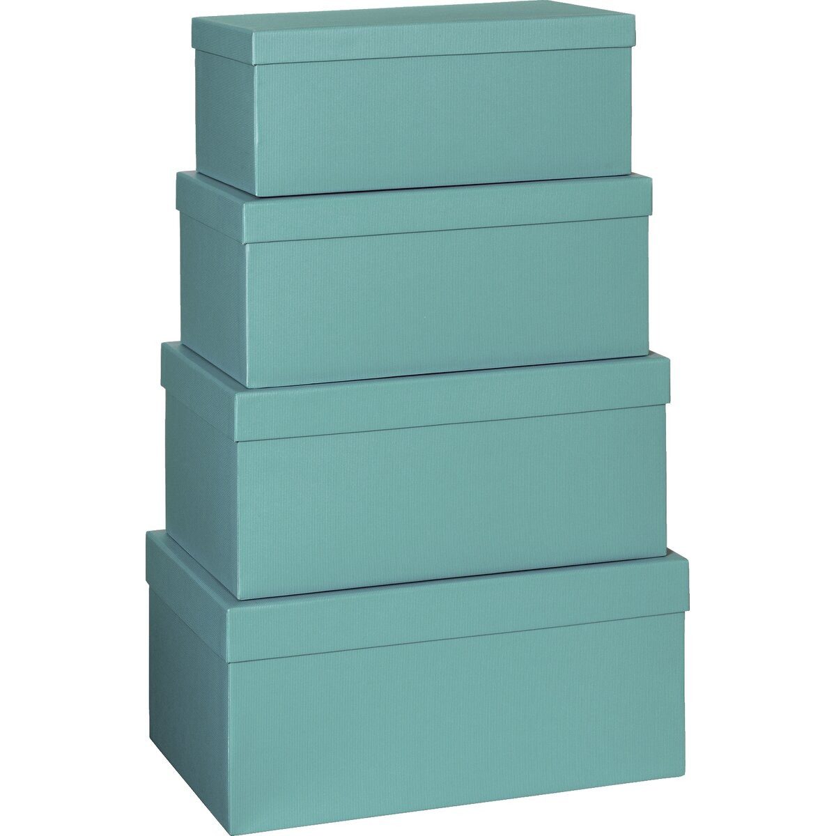 stewo Versandkarton Geschenkkarton One Colour - 4 tlg. hoch türkis.