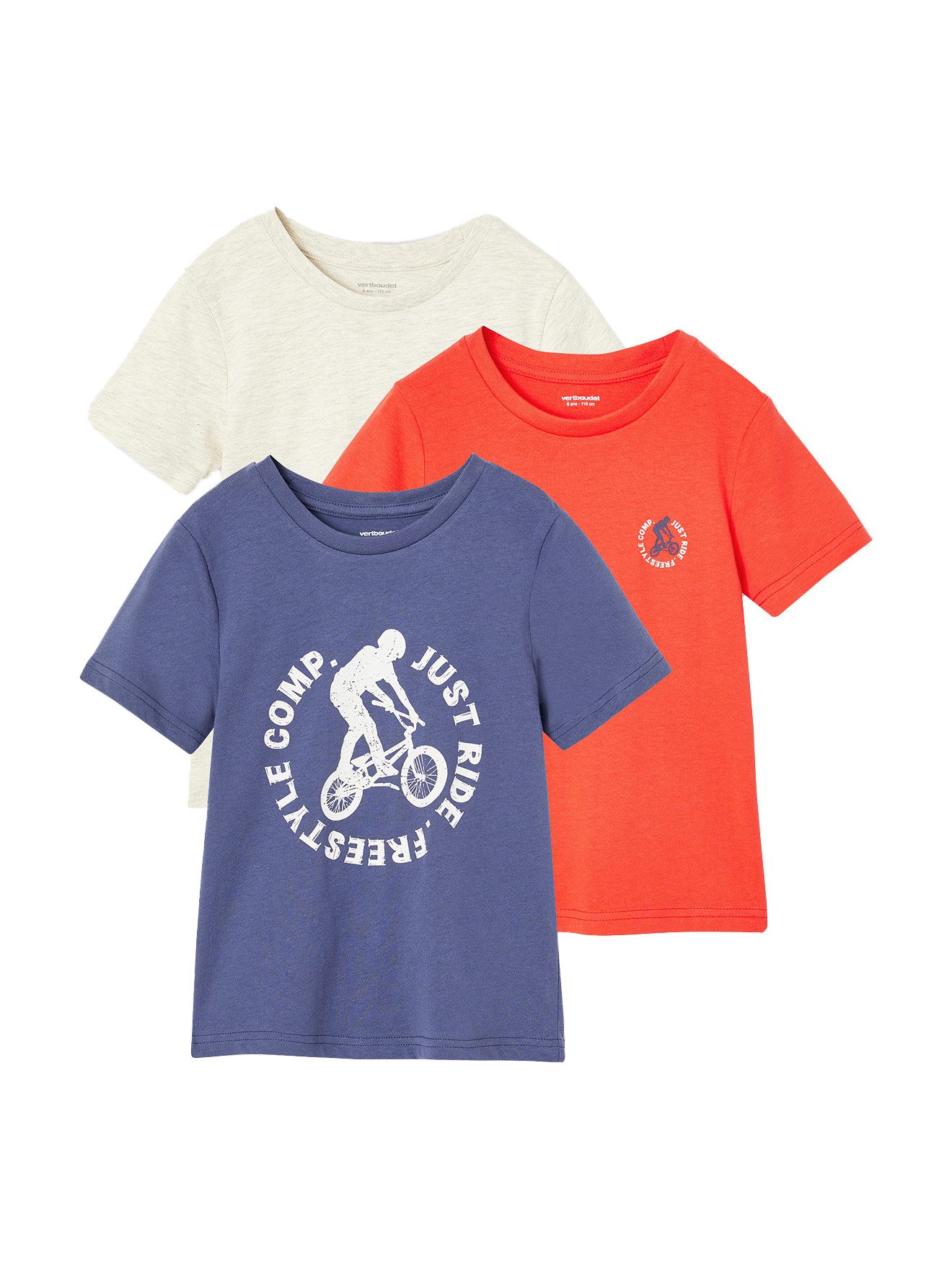 Kurzarmshirt 3er-Pack Jungen T-Shirts BASIC