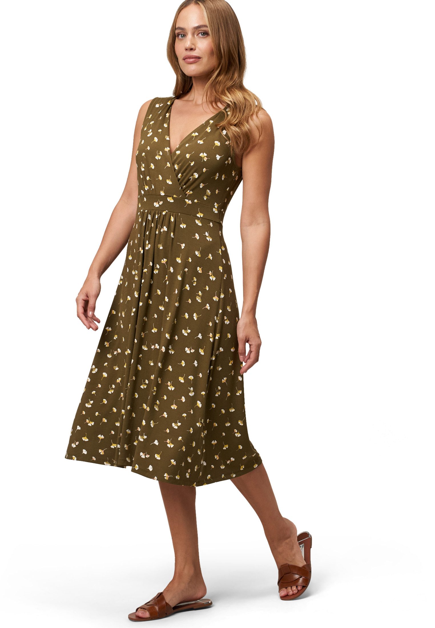 Jerseykleid zero Damen Sommerkleid Jerseykleid mit Wickeloptik