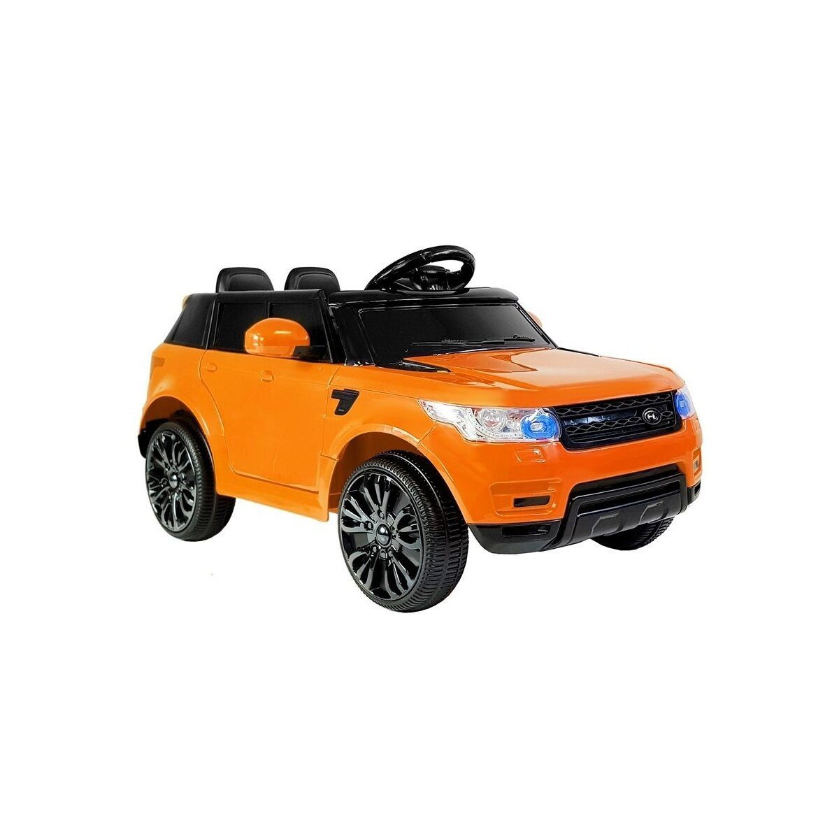 Wisam Elektro-Kinderauto Kinderfahrzeug HL1638 Orange Ledersitz weiche Reifen