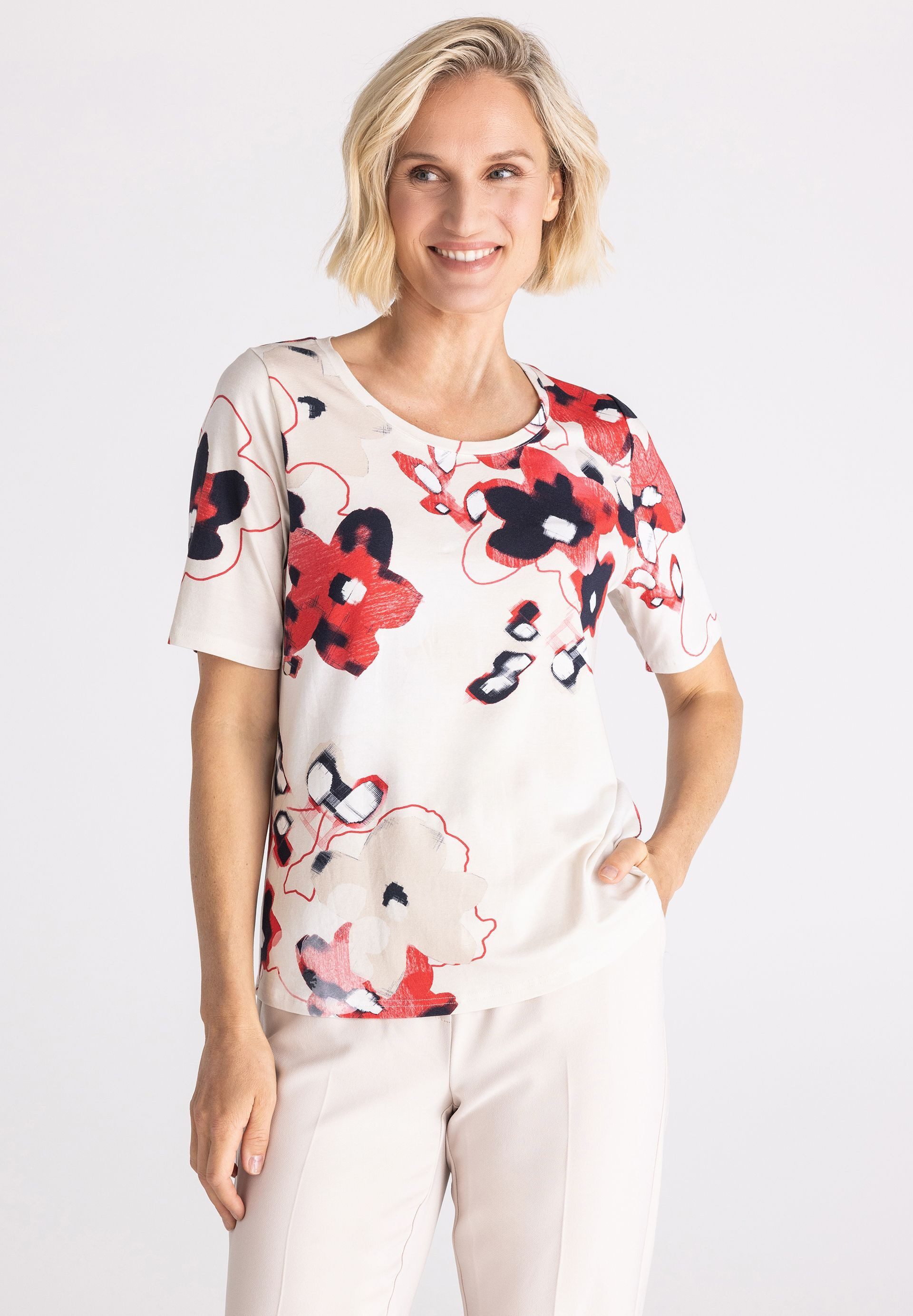 T-Shirt mit Allover-Print