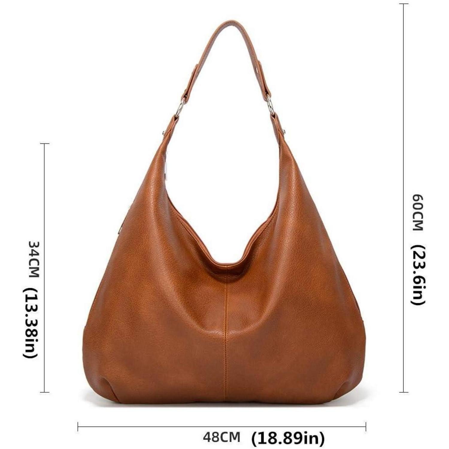 LuxusKollektion Hobo Tasche Damen Hobo Schultertasche PU Leder Reißverschlu günstig online kaufen