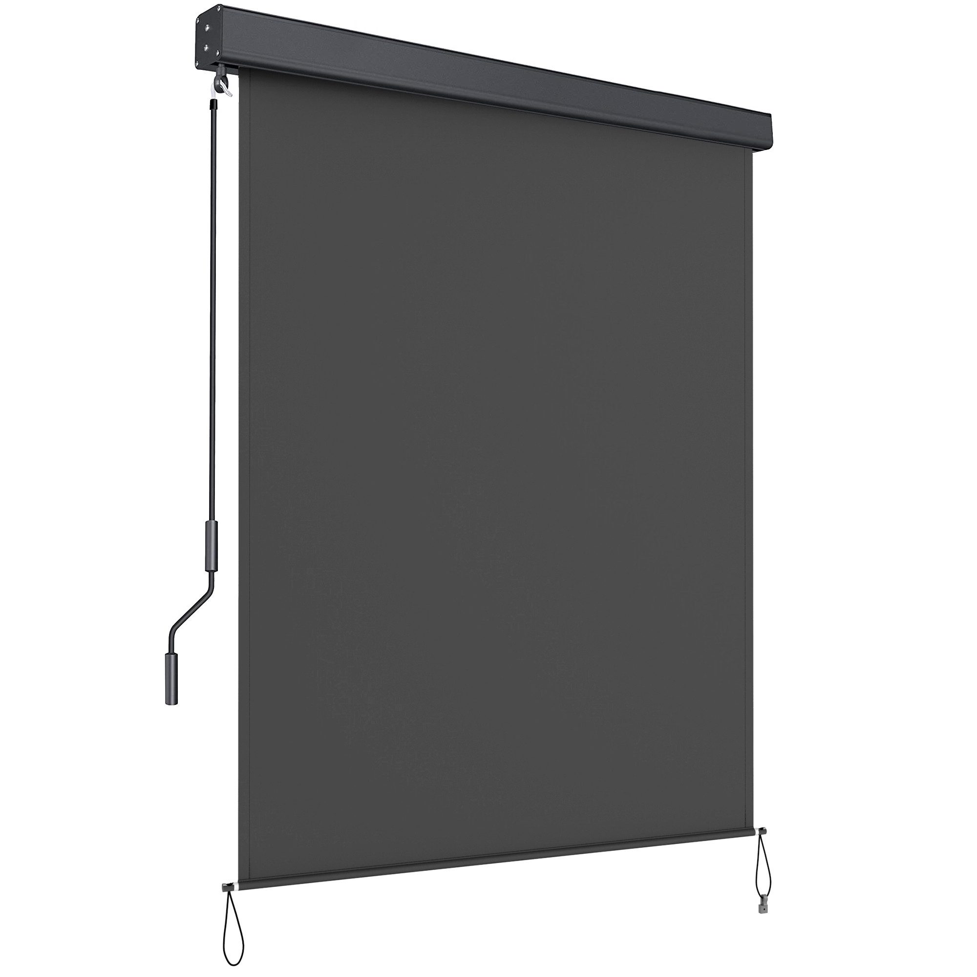 SONGMICS Seitenmarkise Senkrechtmarkise ausziehbar Markise Windschutz