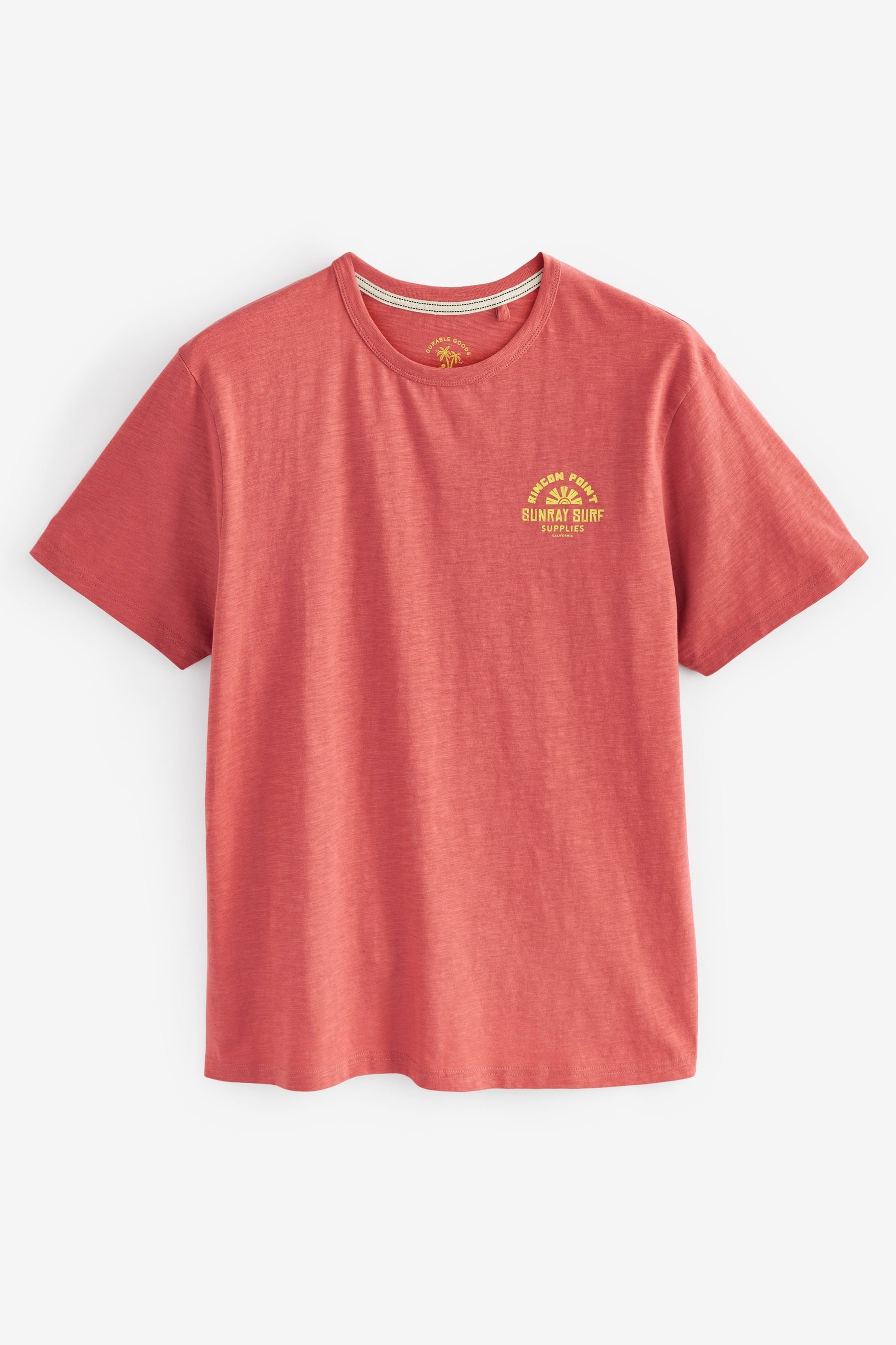 Next Print-Shirt T-Shirt mit Print (1-tlg) Coral Pink