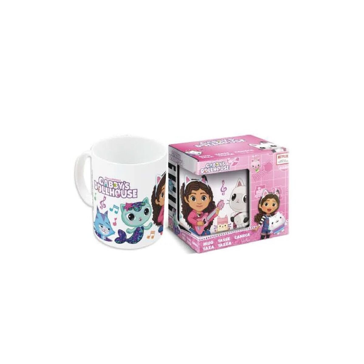 Gabby's Dollhouse Trinkflasche Gabby's Dollhouse Music Porzellanbecher 235 ml (8 oz) im