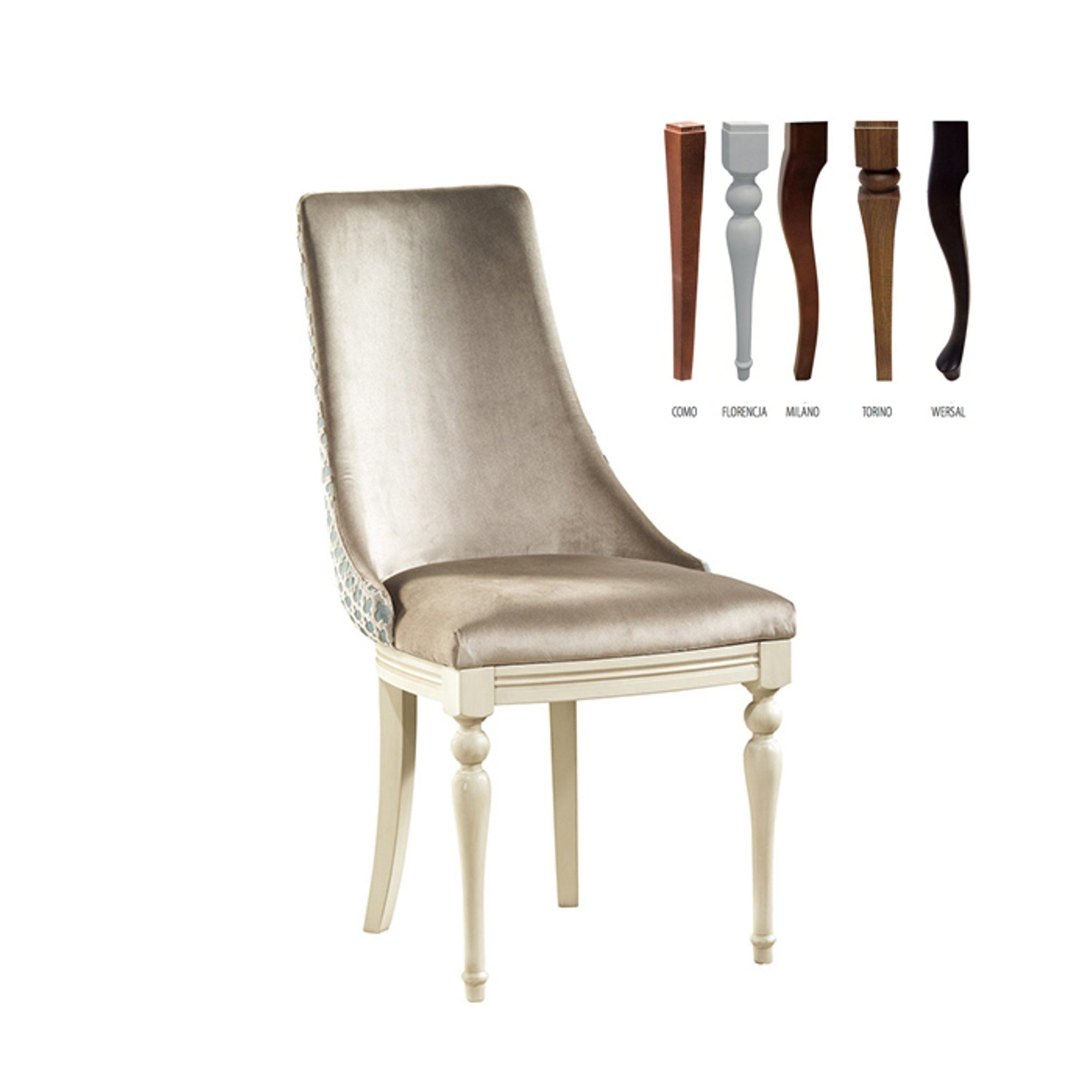 JVmoebel Stuhl, Klassische FL-ST1 Stuhl Design Biedermeier Royal Esszimmerstuhl Vintage Stühle
