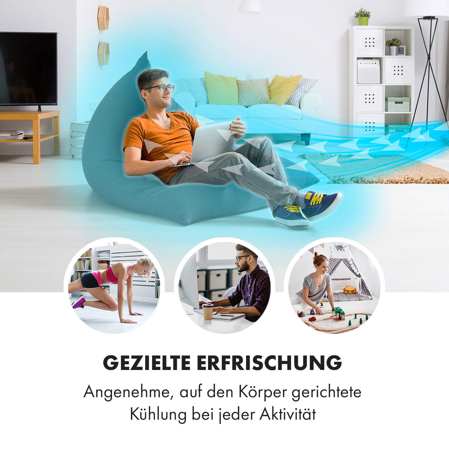 Klarstein Ventilatorkombigerät Skyscraper Horizon Luftkühler, mit günstig online kaufen
