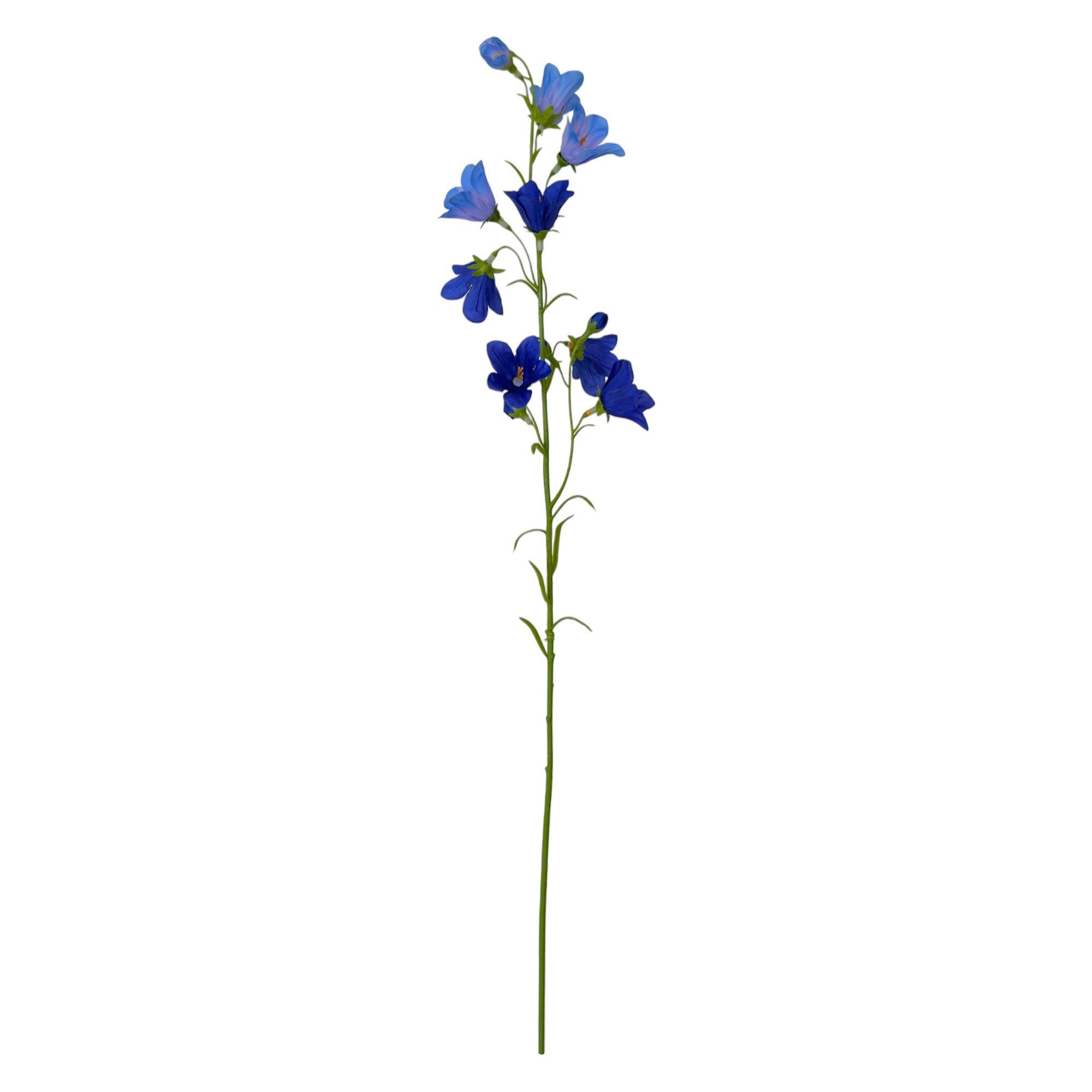Kunstblume Künstliche Glockenblume 65cm, Campanula BLAU, Floratexx GmbH günstig online kaufen