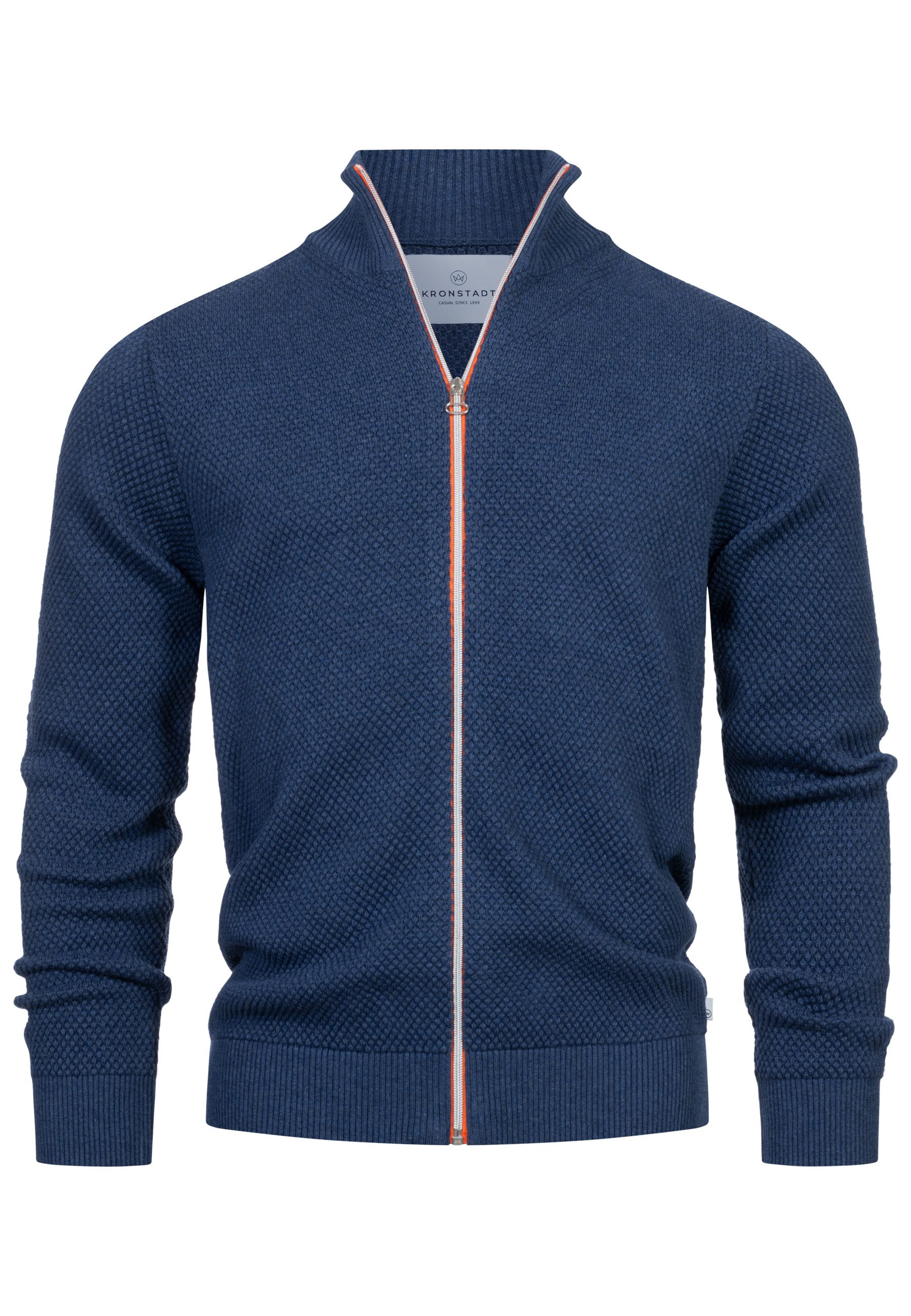 Kronstadt Sweatjacke KSErik Zip Feinstrickjacke mit günstig online kaufen
