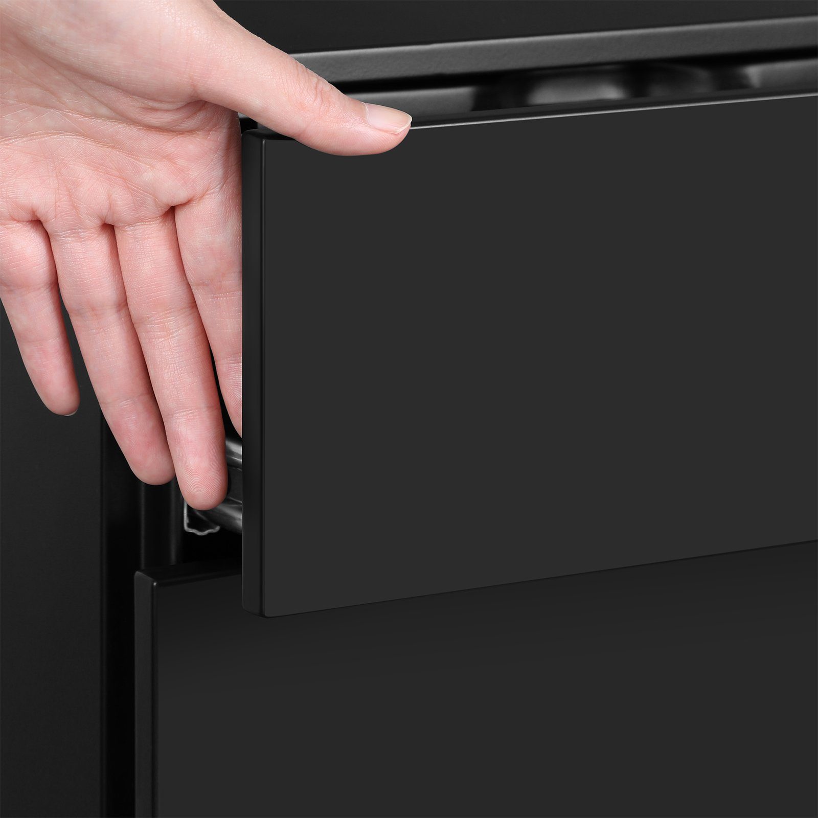 SONGMICS Aktenschrank Rollcontainer, mit 3 Schublade, vormontiert, 2 Größen