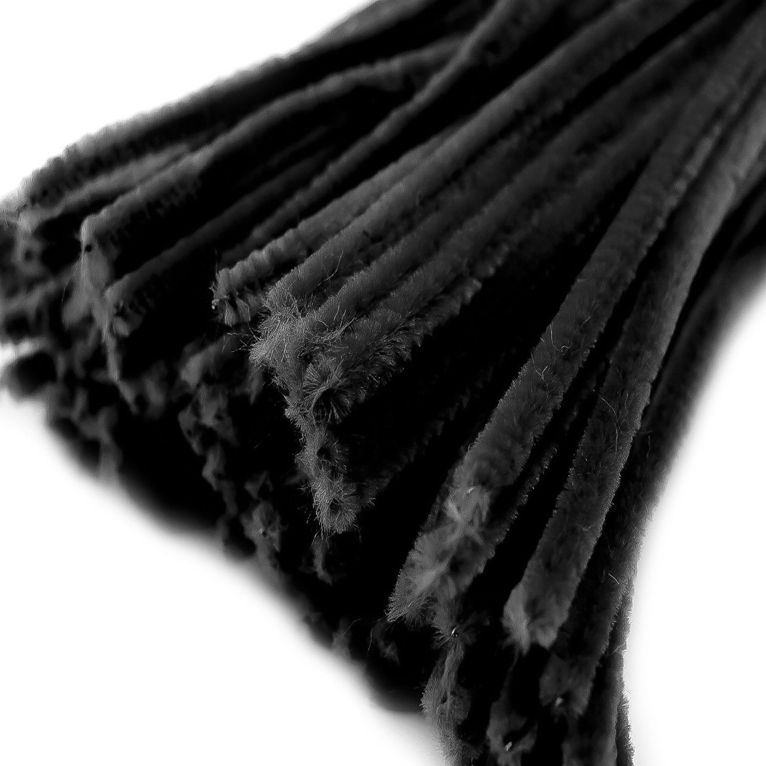 maDDma Basteldraht 20 Draht Pfeifenreiniger 6 mm Länge 30cm CHENILLE Farbe wählbar, schwarz
