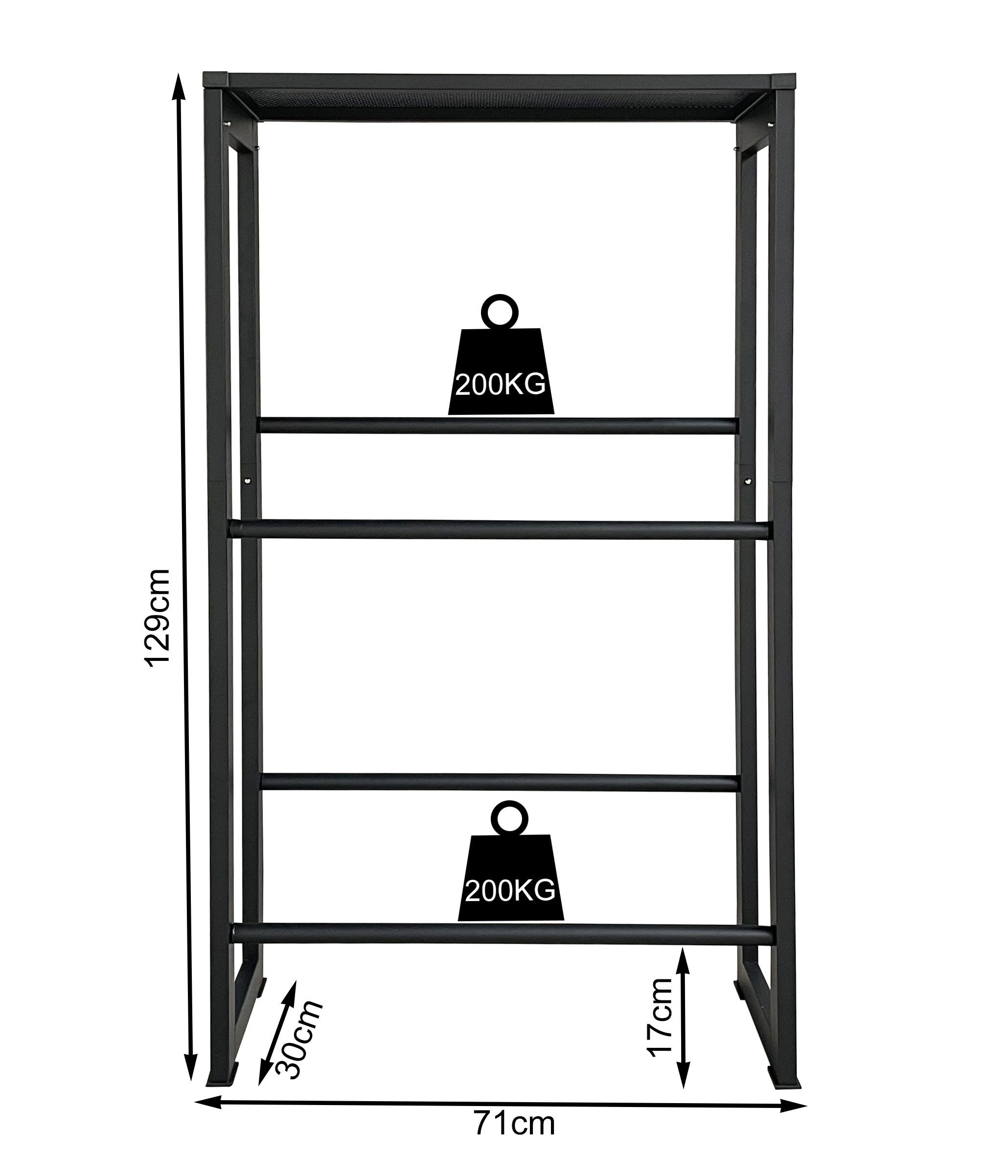 Quick Star Flaschenregal Getränkekistenregal 71x30x129cm Ablage, 4-tlg.
