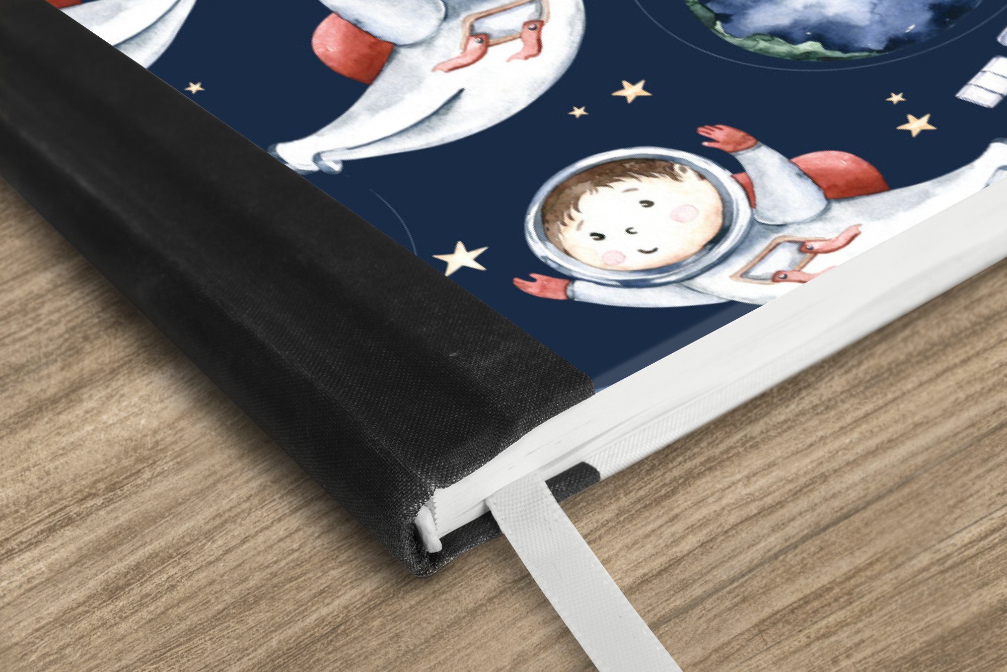 Thumbnail - MuchoWow Notizbuch Planeten - Muster - Weltraum - Mädchen - Jungen - Kinder - Kinder, Notebook, Notizblock a5, Tagebuch,...