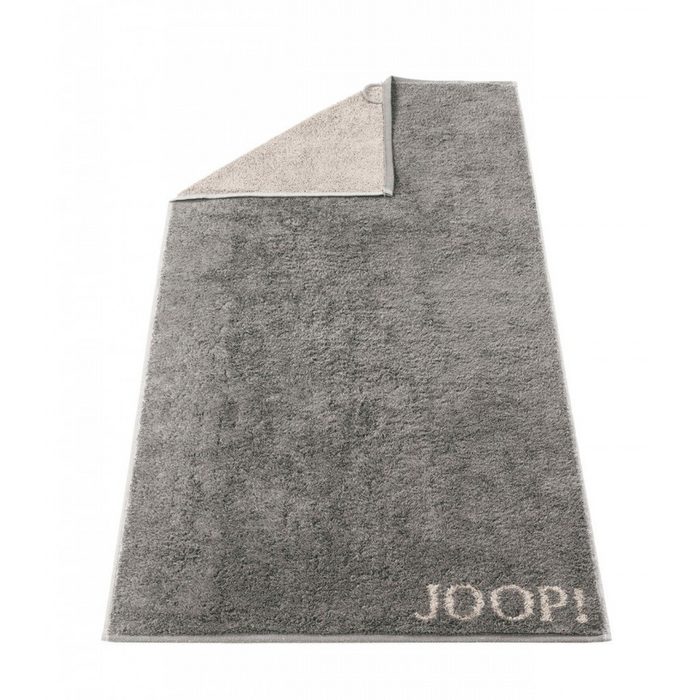 Joop! Handtuch Waschhandschuh Classic Doubleface Graphit 1600 70 Frottee (1-St) Wendeoptik Logo Flauschig Unifarben