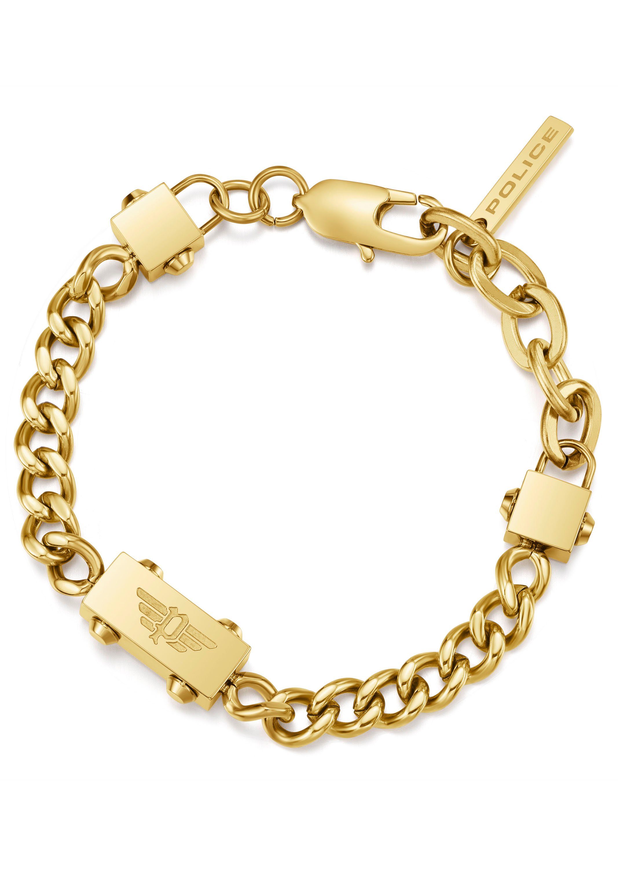 Police Armband CHAINED, PEAGB0002106 gelbgoldfarben PEAGB0002102