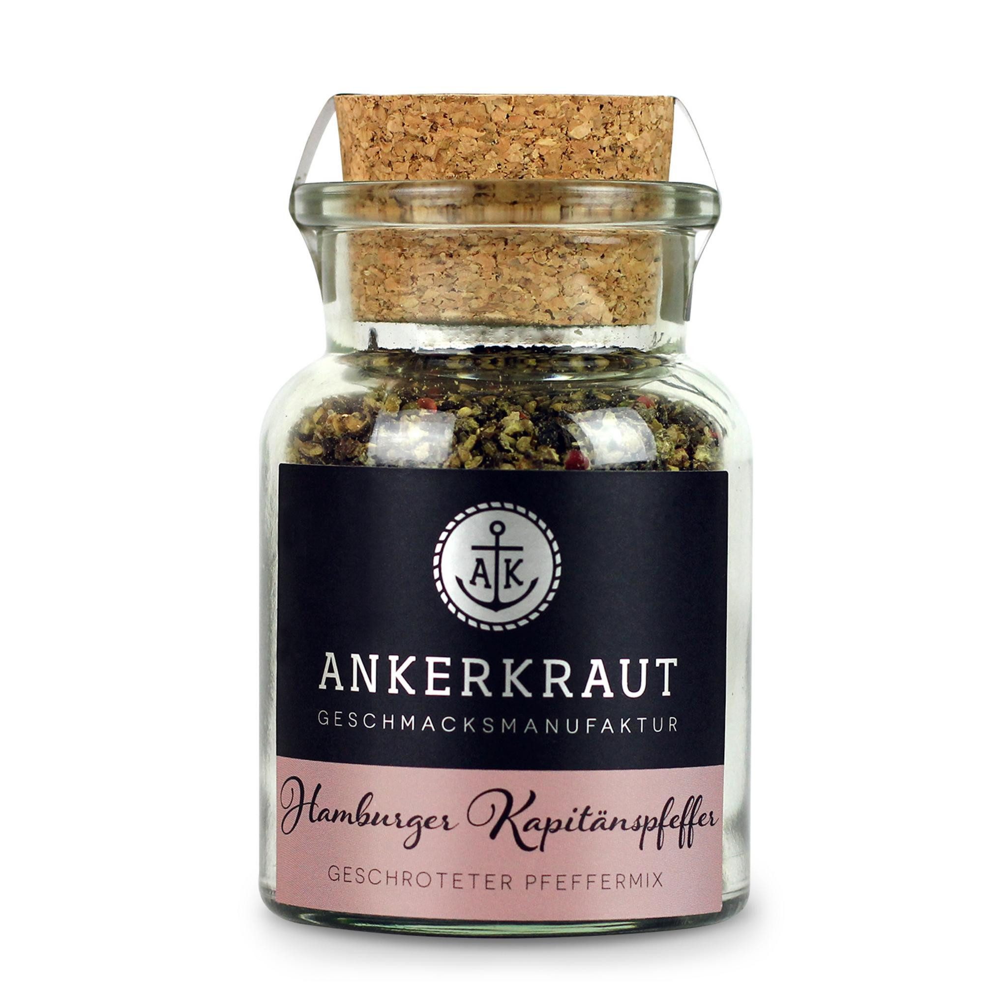 Ankerkraut Gewürz Hamburger Kapitänspfeffer, Hamburger Kapitänspfeffer, 70g im Korkenglas