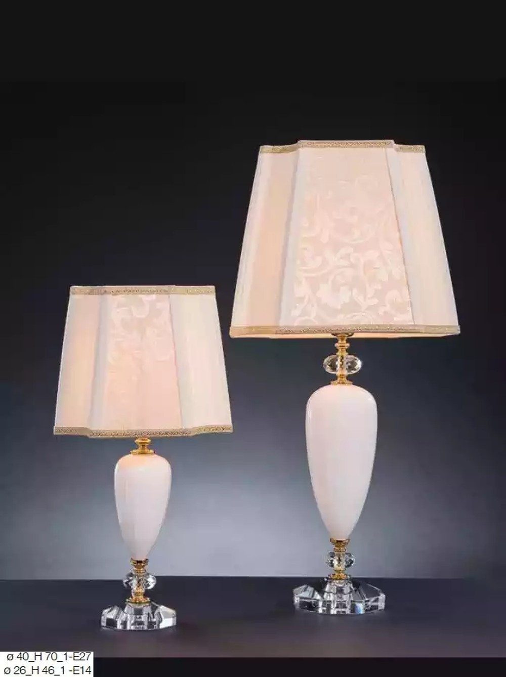JVmoebel Tischleuchte Antike Tischlampe aus Metall mit Glas-Schirm in Bronze, Made in Europa
