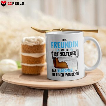 22Feels Tasse Freundin Jahrestag Geschenk für Sie Valentinstag Frauen Geburtstag, Keramik, Made in Germany, Spülmaschinenfest