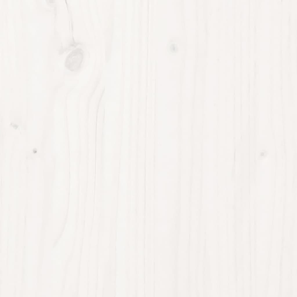 Weiß Weiß Couchtisch vidaXL | Kiefer cm Massivholz (1-St) Weiß Couchtisch 80x55x40,5