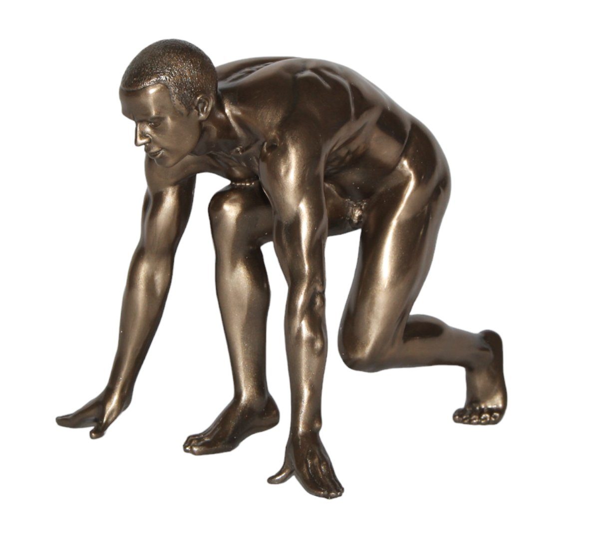 Parastone Dekofigur Deko Figur Body Talk Kollektion Nackter Mann Athlet kniend H 13 cm