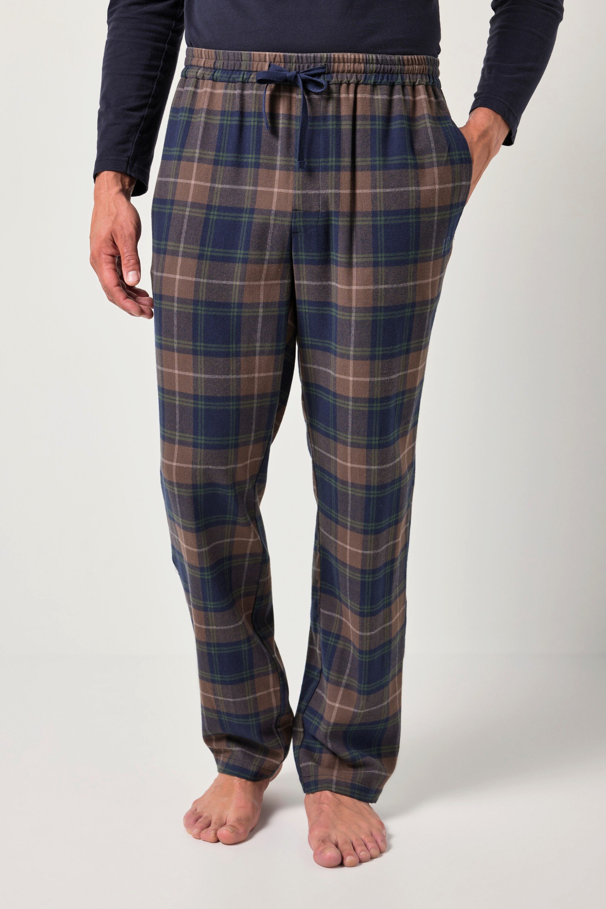 JP1880 Schlafanzug Schlafanzughose Homewear Flanell kariert