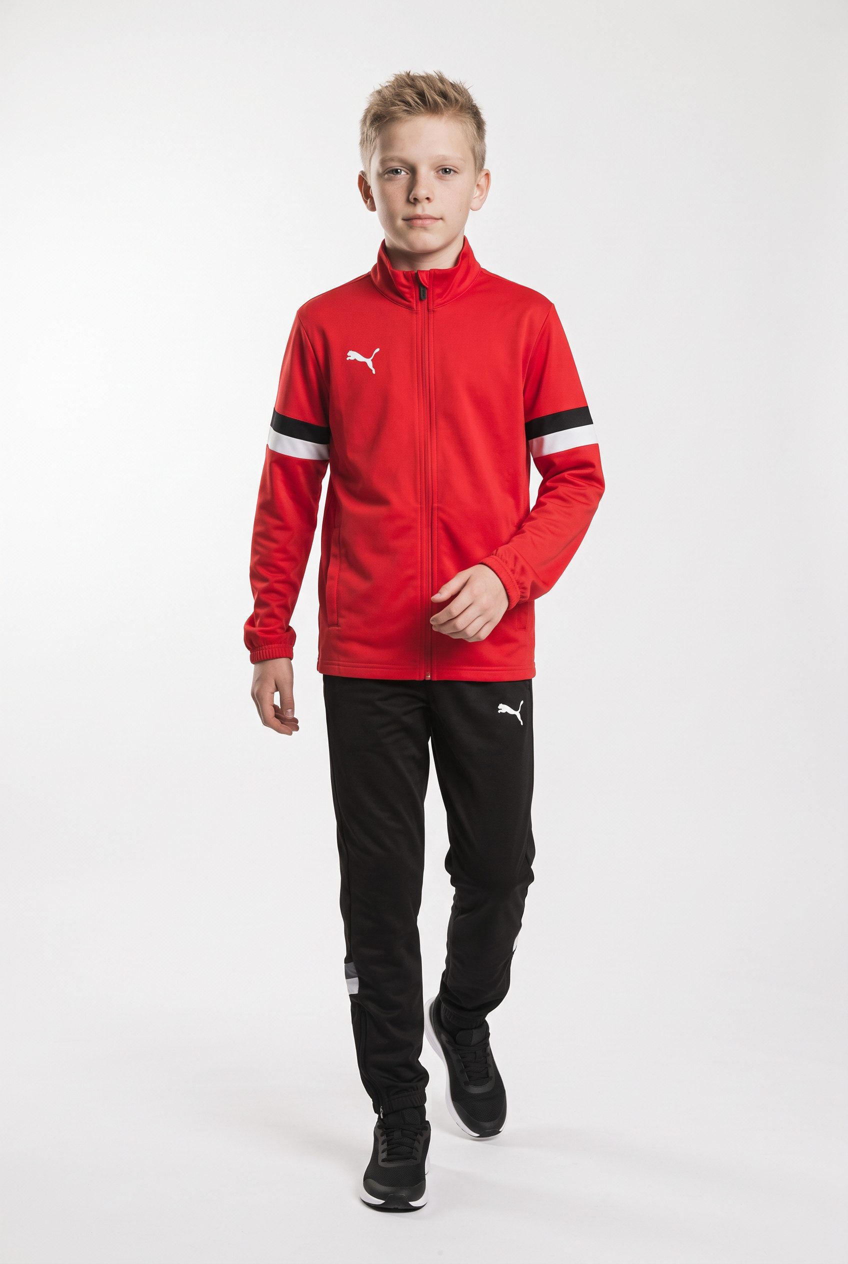 PUMA Trainingsanzug TEAMRISE TRACKSUIT JR (2-tlg), zweiteiliges Set, regular fit, für Jugendliche