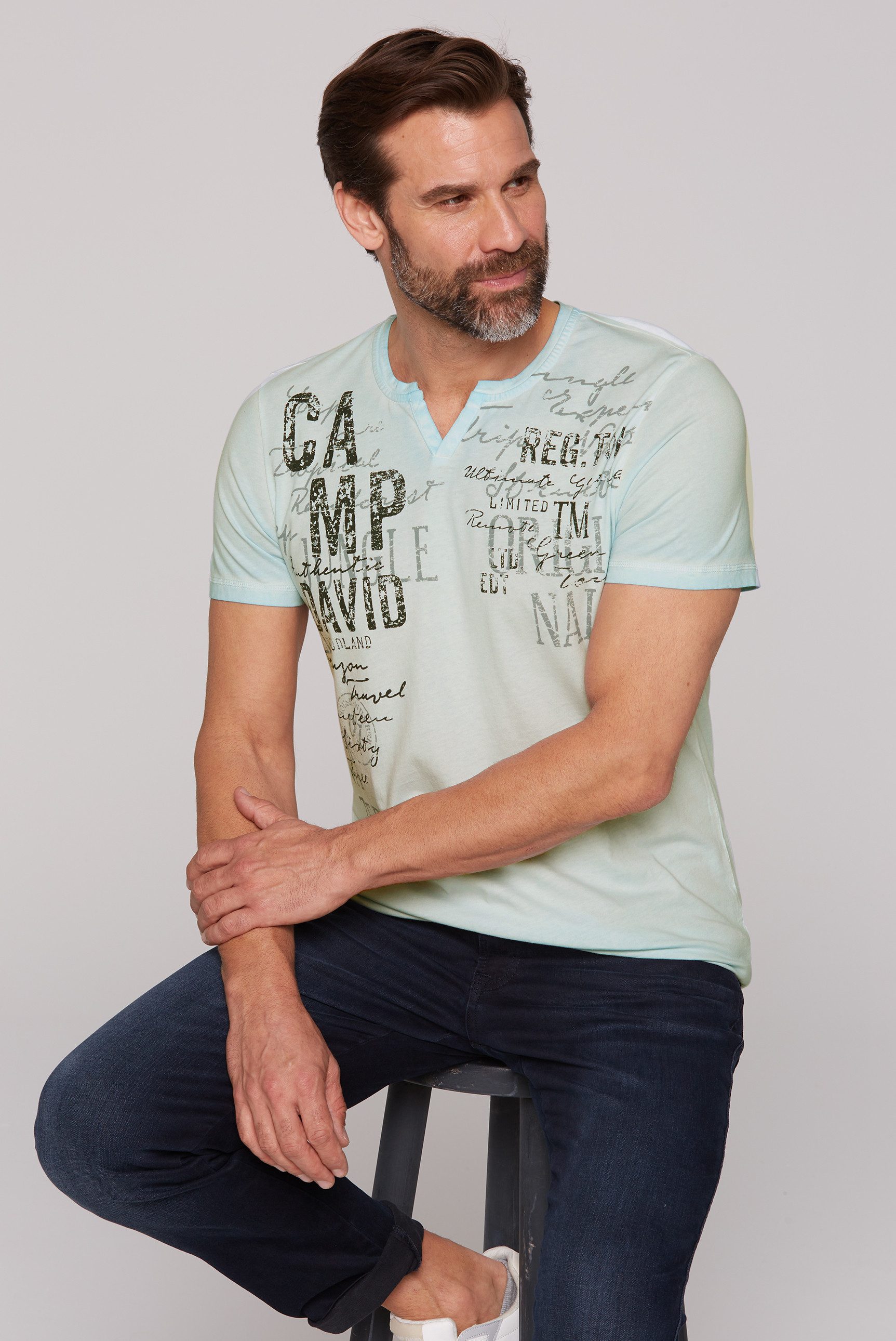 CAMP DAVID Rundhalsshirt aus Baumwolle günstig online kaufen