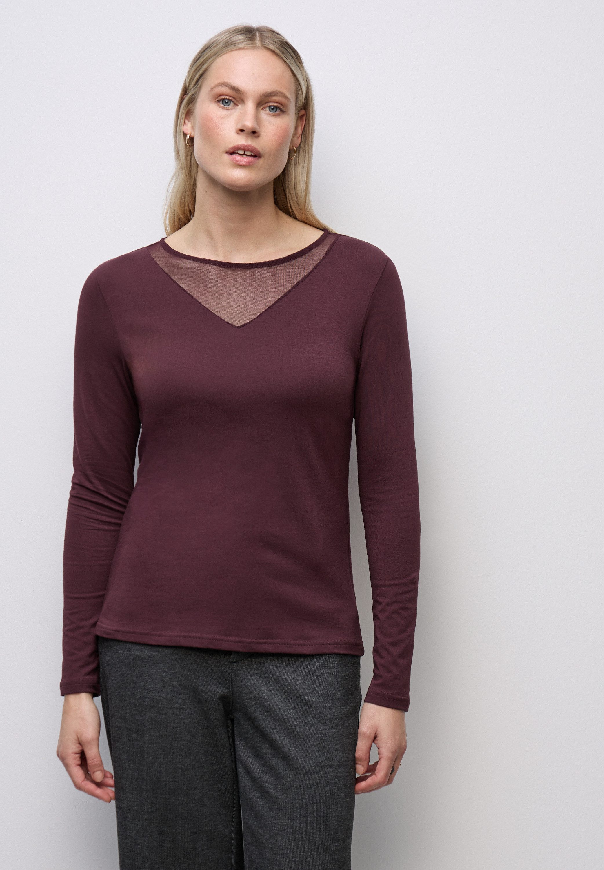 STREET ONE Langarmshirt mit Rundhalsausschnitt günstig online kaufen