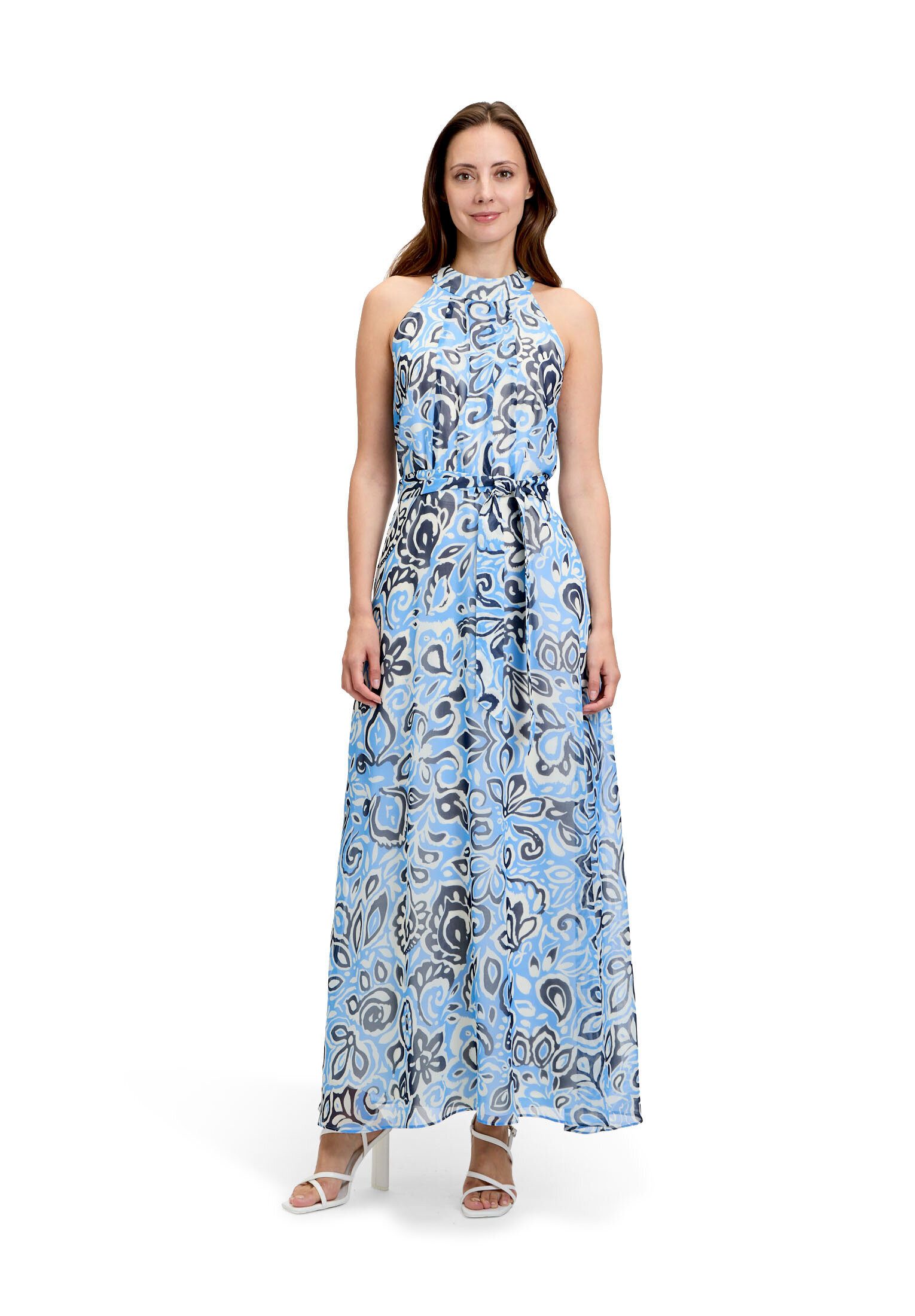 Betty&Co Chiffonkleid Damen ohne Arm Nahtführung