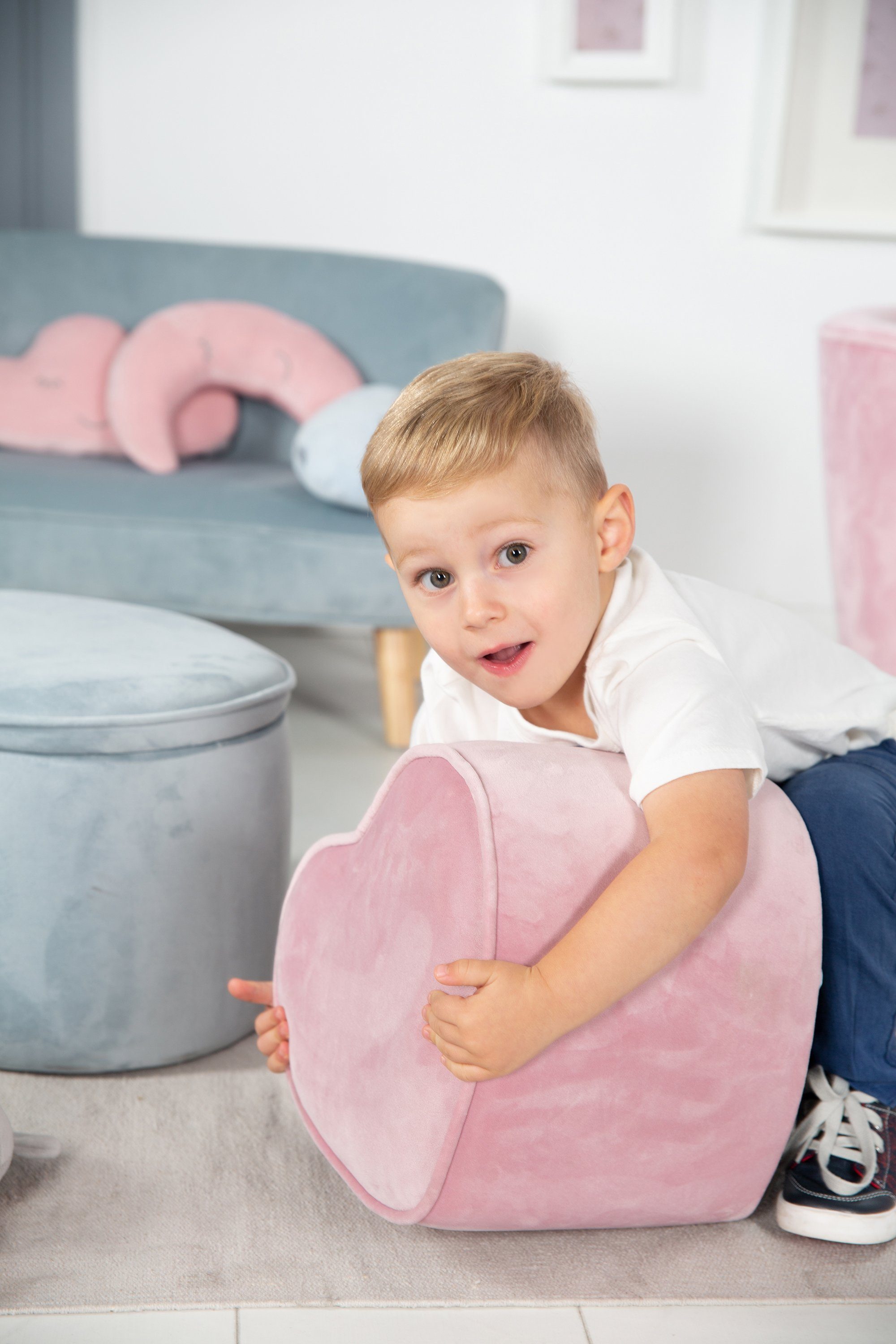 roba® Kinderhocker Lil Sofa, in Herzform
