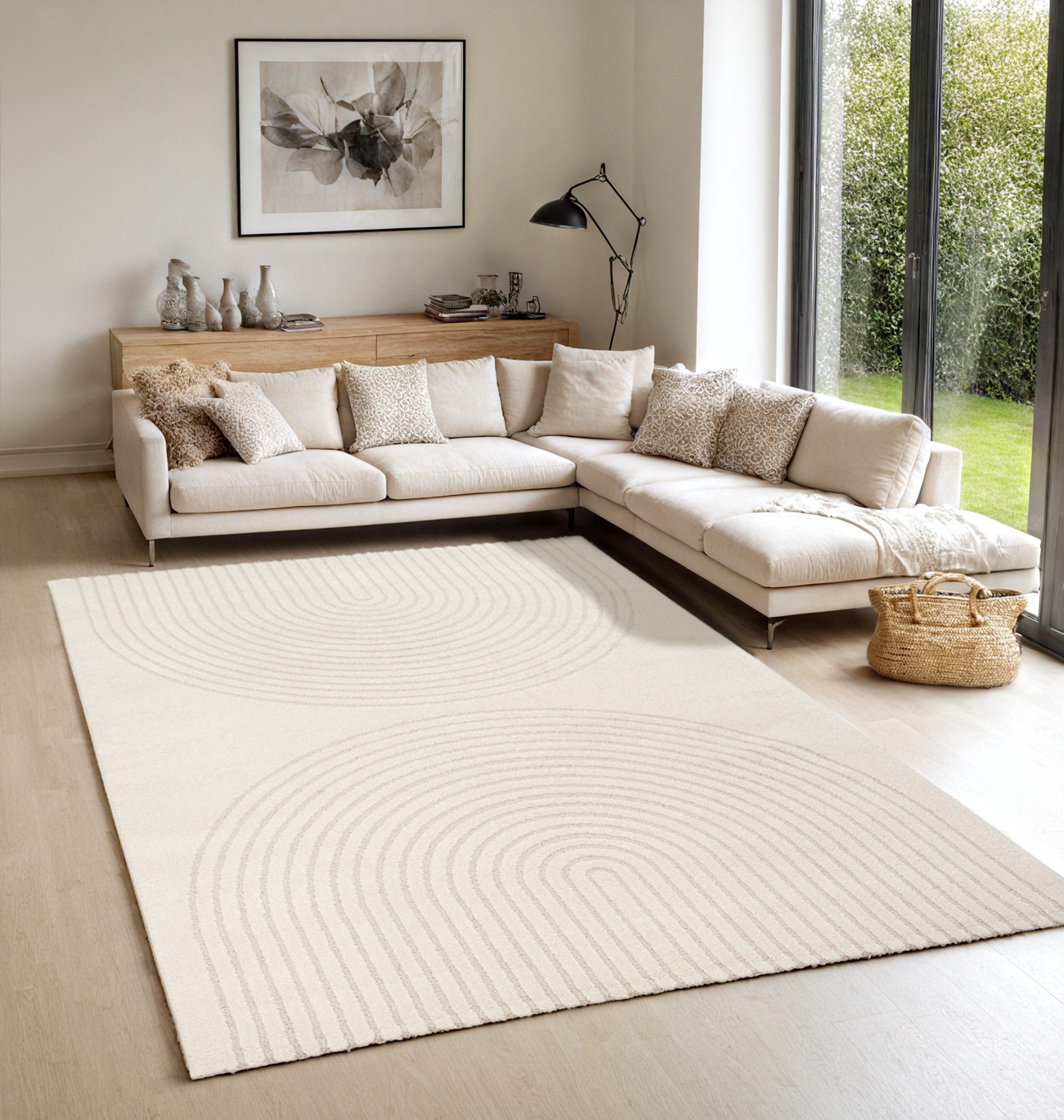 the carpet Teppich Elisa, rechteckig, Höhe: 12 mm, moderner Wohnzimmer Tepp günstig online kaufen
