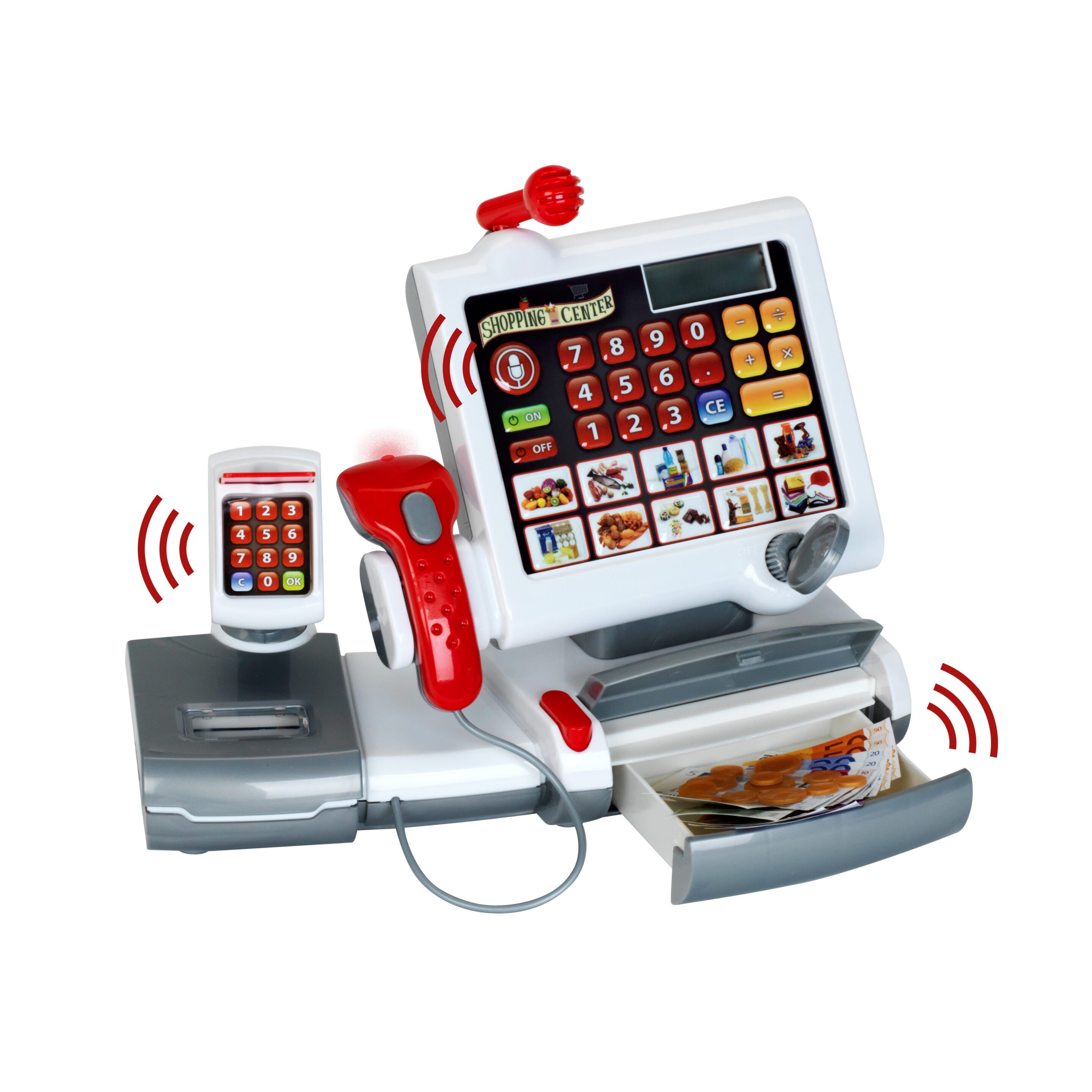 Kaufladensortiment Theo Klein 9356 - Kassenstation elektrisch mit Scanner, günstig online kaufen