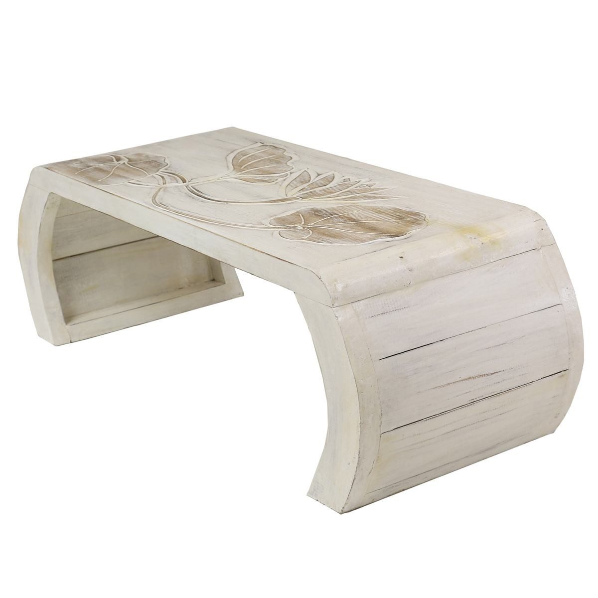 Oriental Galerie Beistelltisch Beistelltisch Brückentisch Weiß Mittel günstig online kaufen