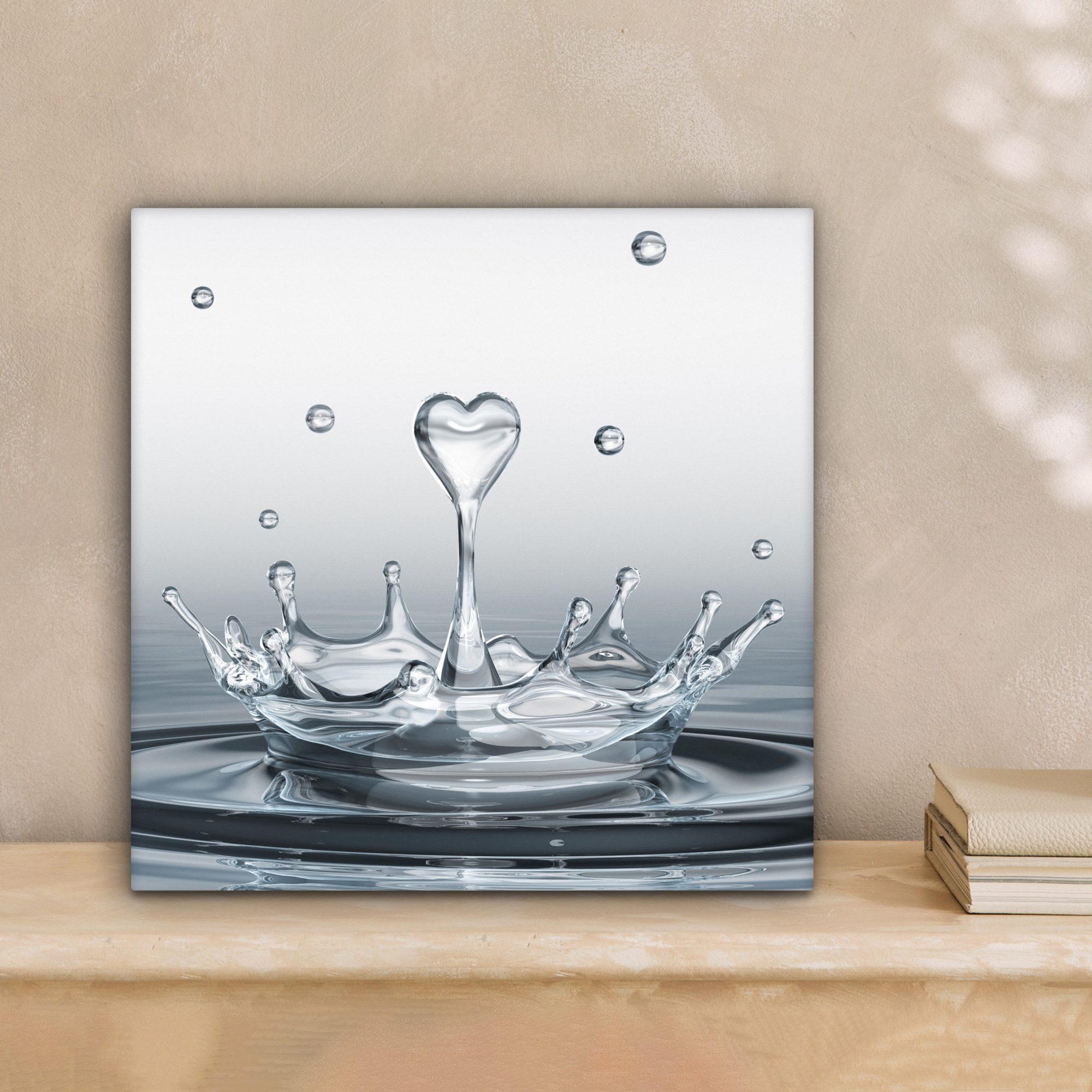 OneMillionCanvasses® Leinwandbild Abstrakt - Modern - Wasser - Herz, Fotodr günstig online kaufen