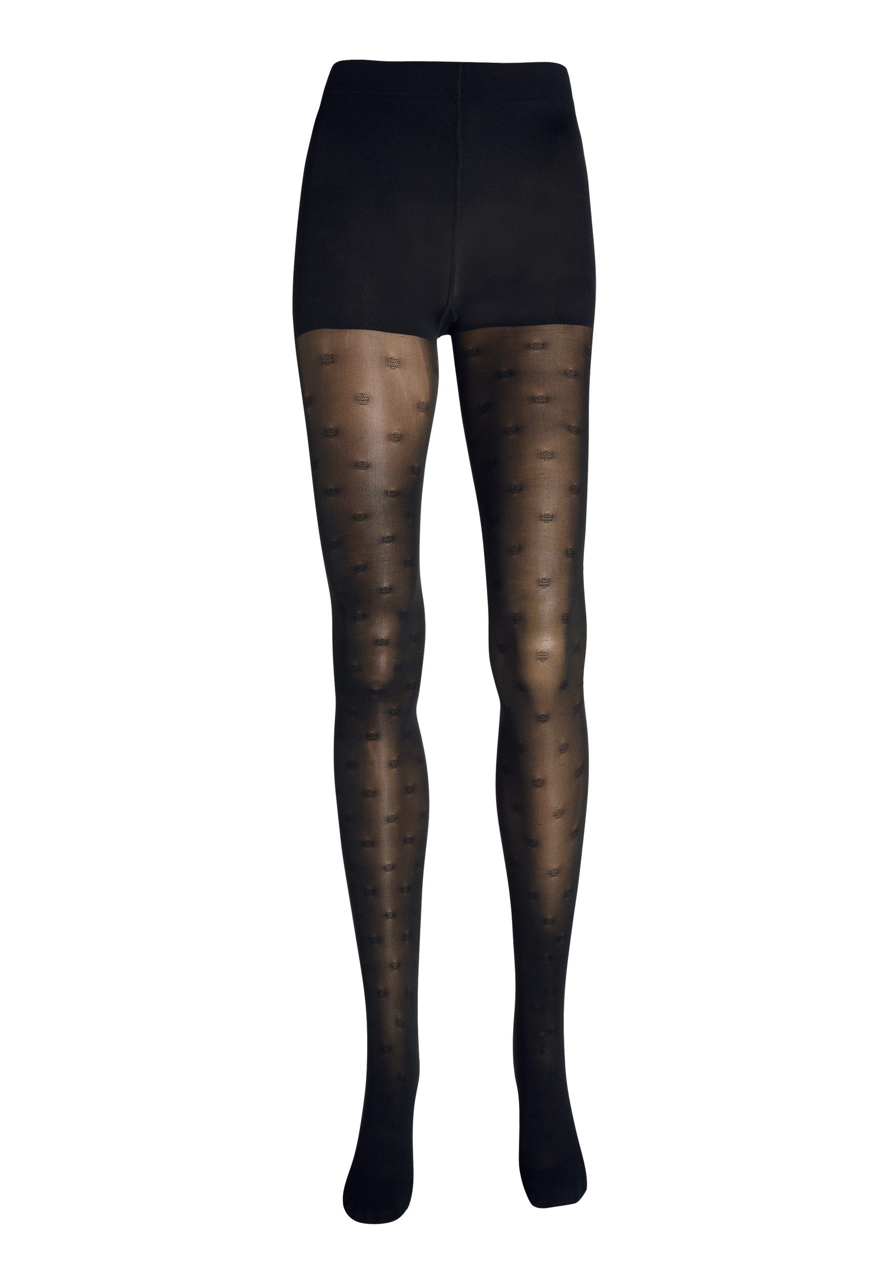 ITEM m6 Feinstrumpfhose Punktmuster, graduelle Kompression, Shaping, leichte Beine