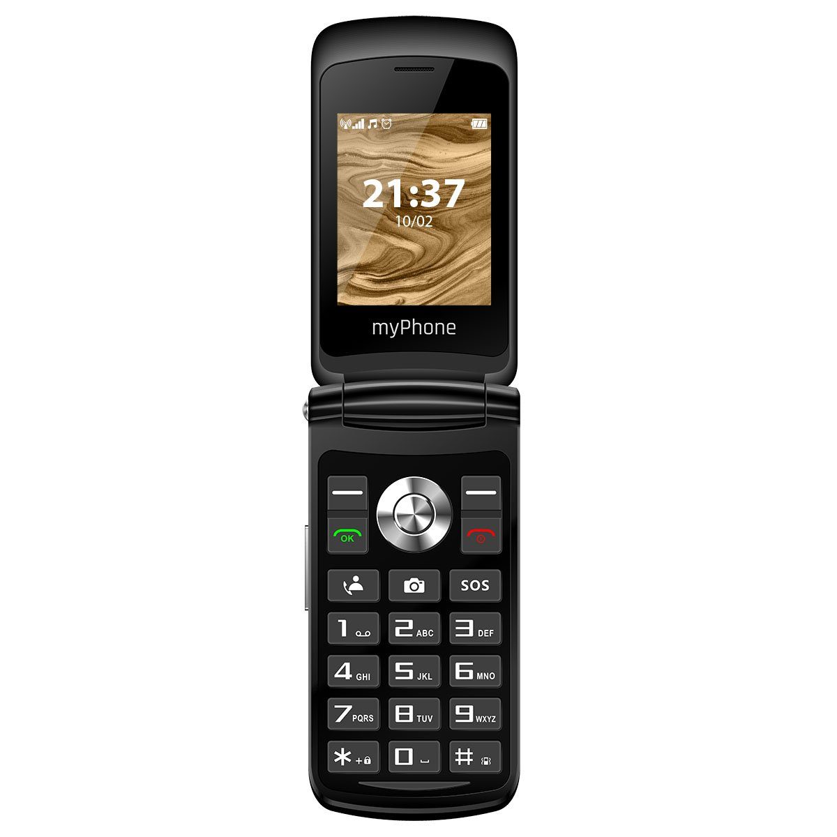 Waltz 2G, 2,4" Display, 800mAh. 0,3 Mpx, SOS Taste Schwarz Handy