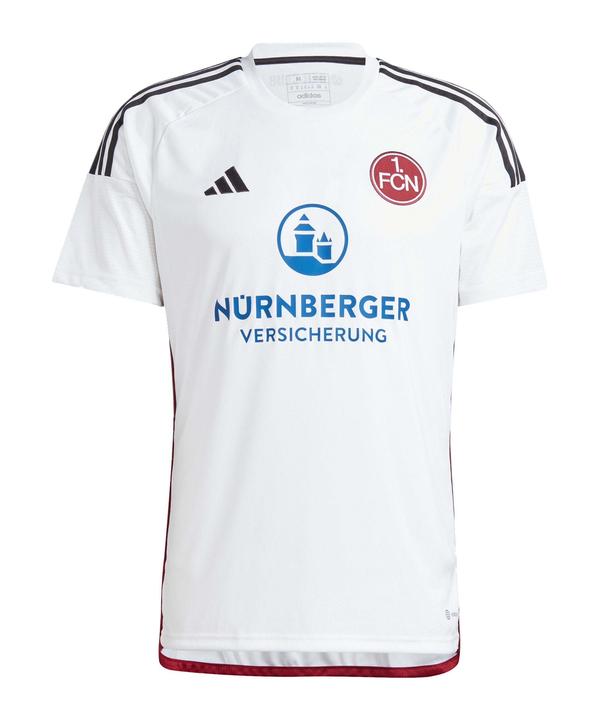 adidas Performance Fußballtrikot 1. FC Nürnberg Trikot 3rd 2023/2024 Kids weiss