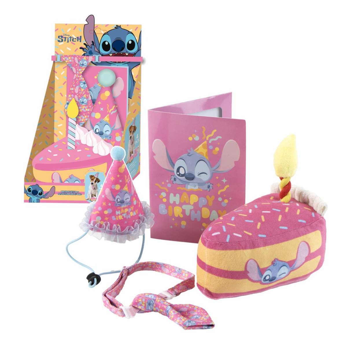 Disney Tierkleid Stitch Hunde Katzen Geburtstag Set Haustier Partyset mit Motiv