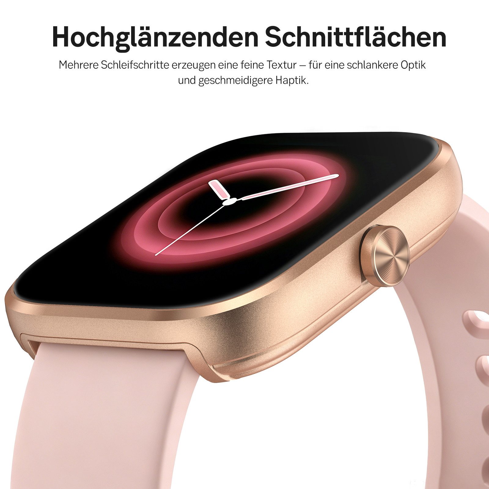Sytifro Smartwatch Damen Herren, Fitnessuhr mit Diamantgeschliffenes Design Smartwatch (Full Touch Square Fine Sportuhr Damen cm), 150+ Sportmodes, Bluetooth 5.3 Sportuhr, Gesundheits-Uhren mit Benachrichtigung, 24/7 Herzfrequenz, Blutsauerstoff, Schlafqualität, Schrittzähler, Pulsuhr, Sprachassistent und Musiksteuerung etc., IP68 Wasserdichte Fitness Tracker Uhr Damen Herren, verfügbar für IOS und Android.