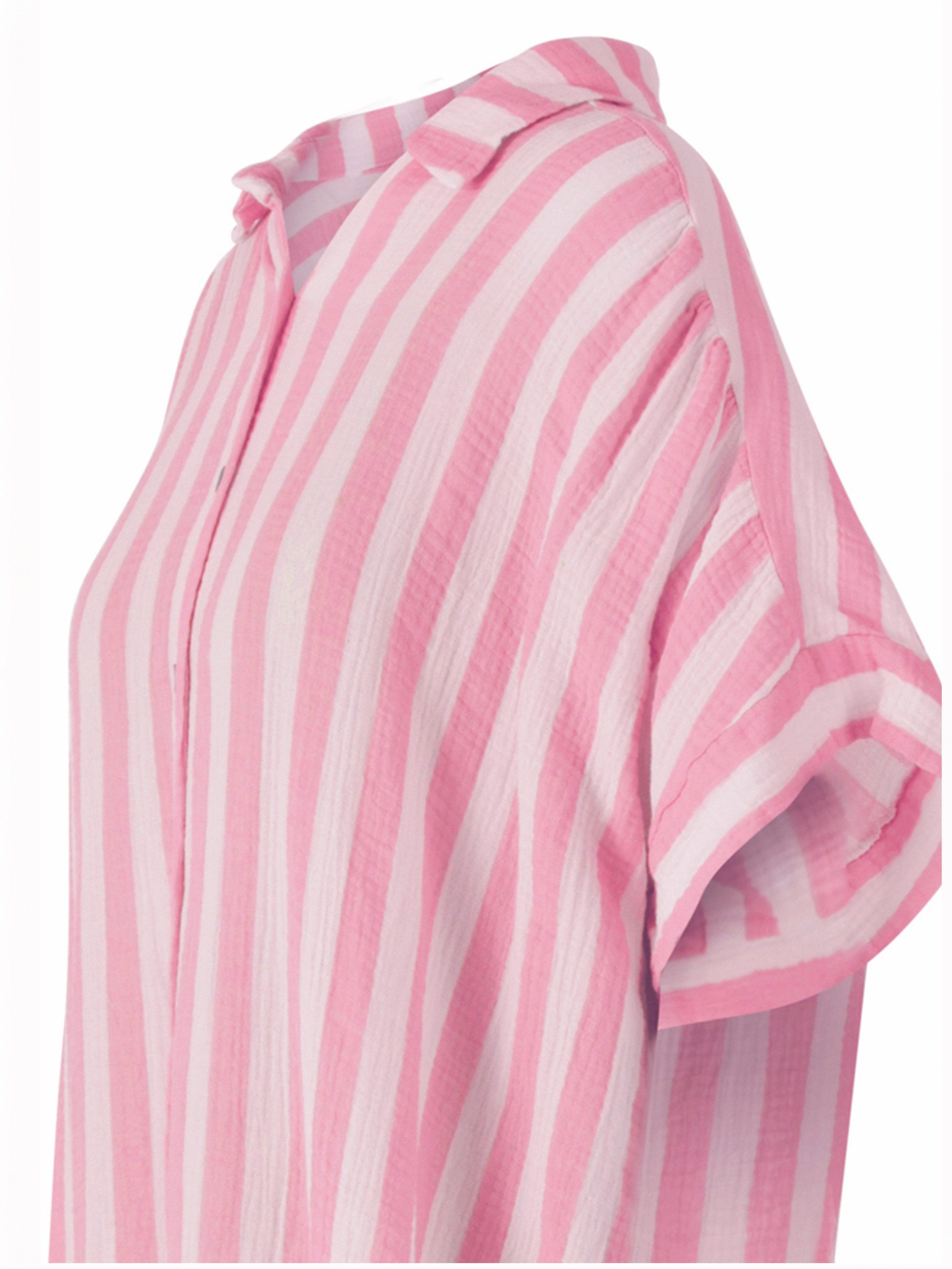 YC Fashion & Style Longbluse Hemdblusenkleid günstig online kaufen