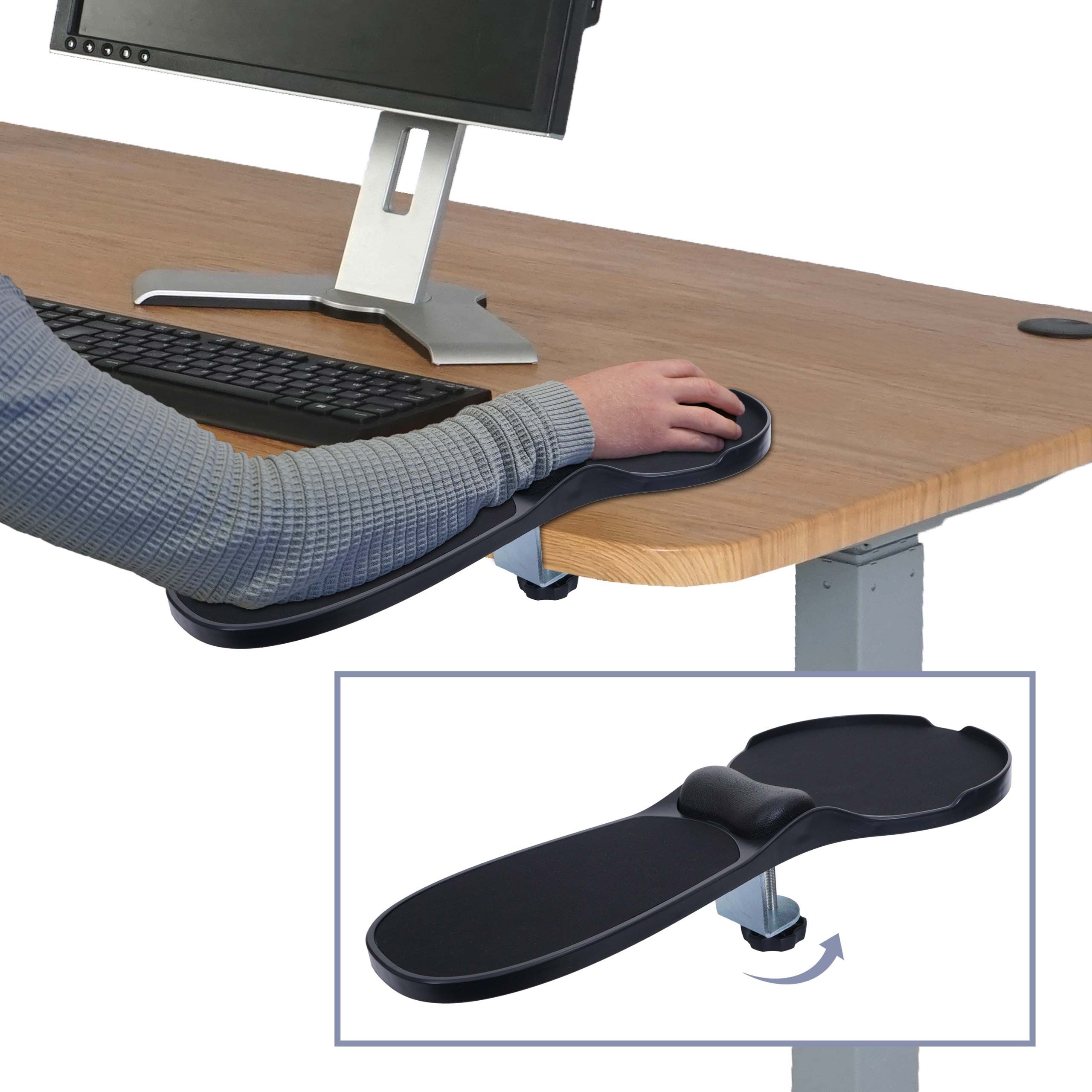 MCW Mauspad MCW-K76 (1-St), 2in1 Armauflage mit Mauspad, ergonomisch geformt